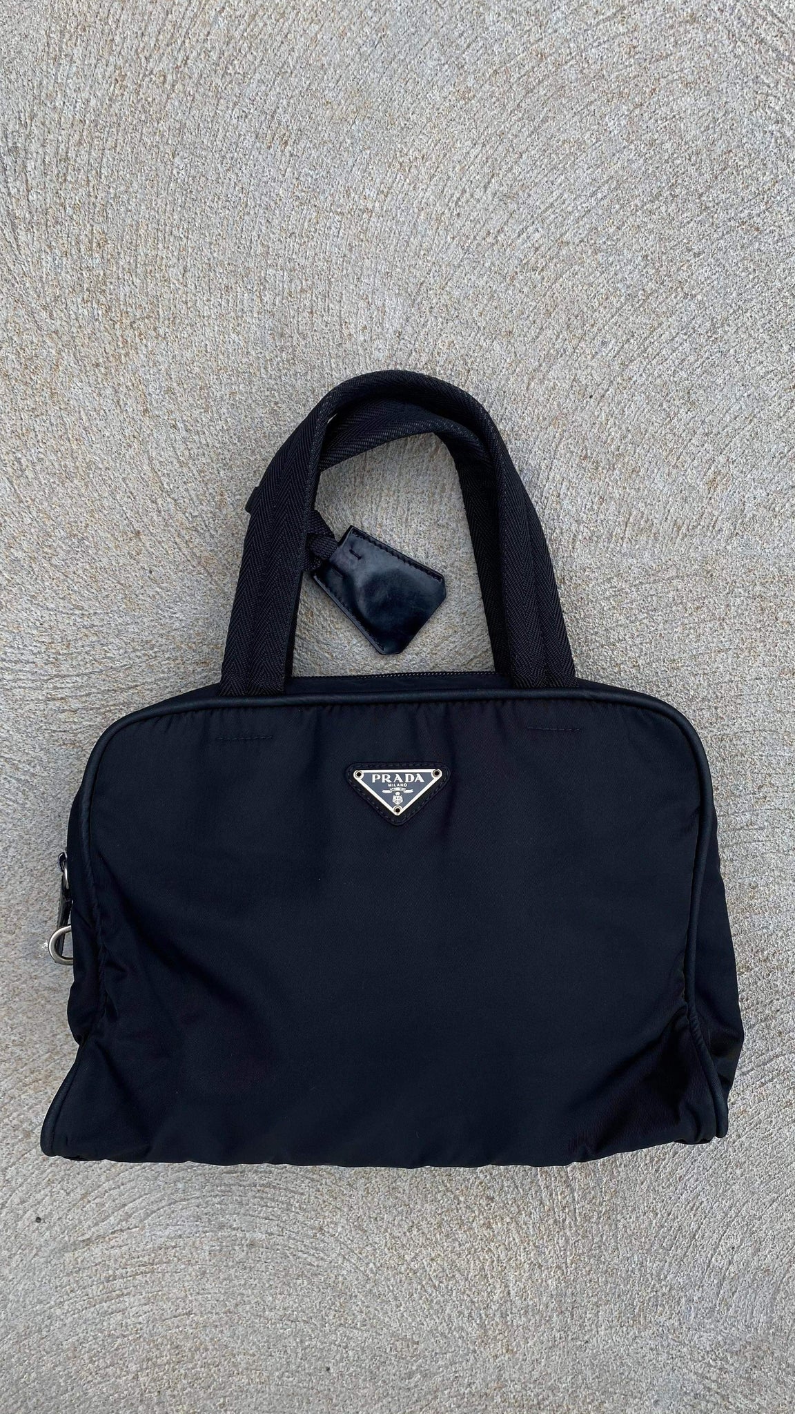 Prada Black Nylon Hand Bag