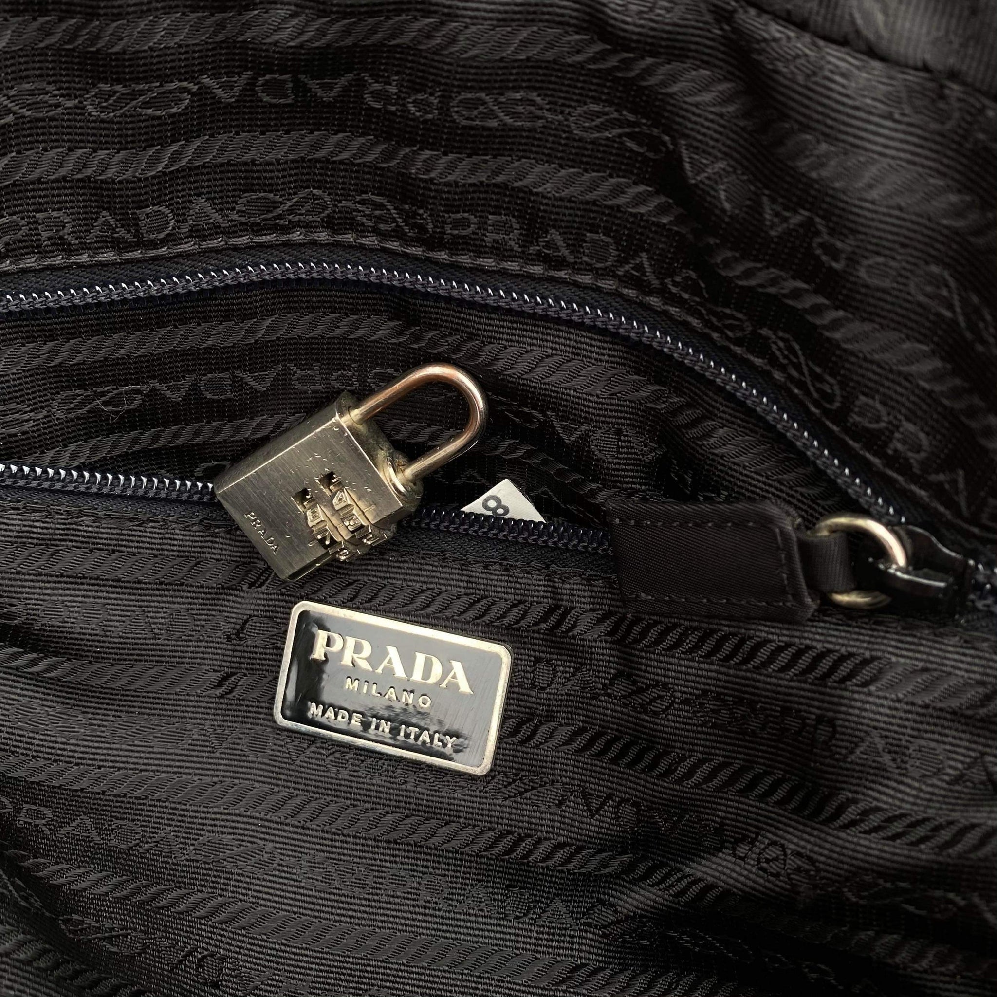 Prada Black Nylon Hand Bag