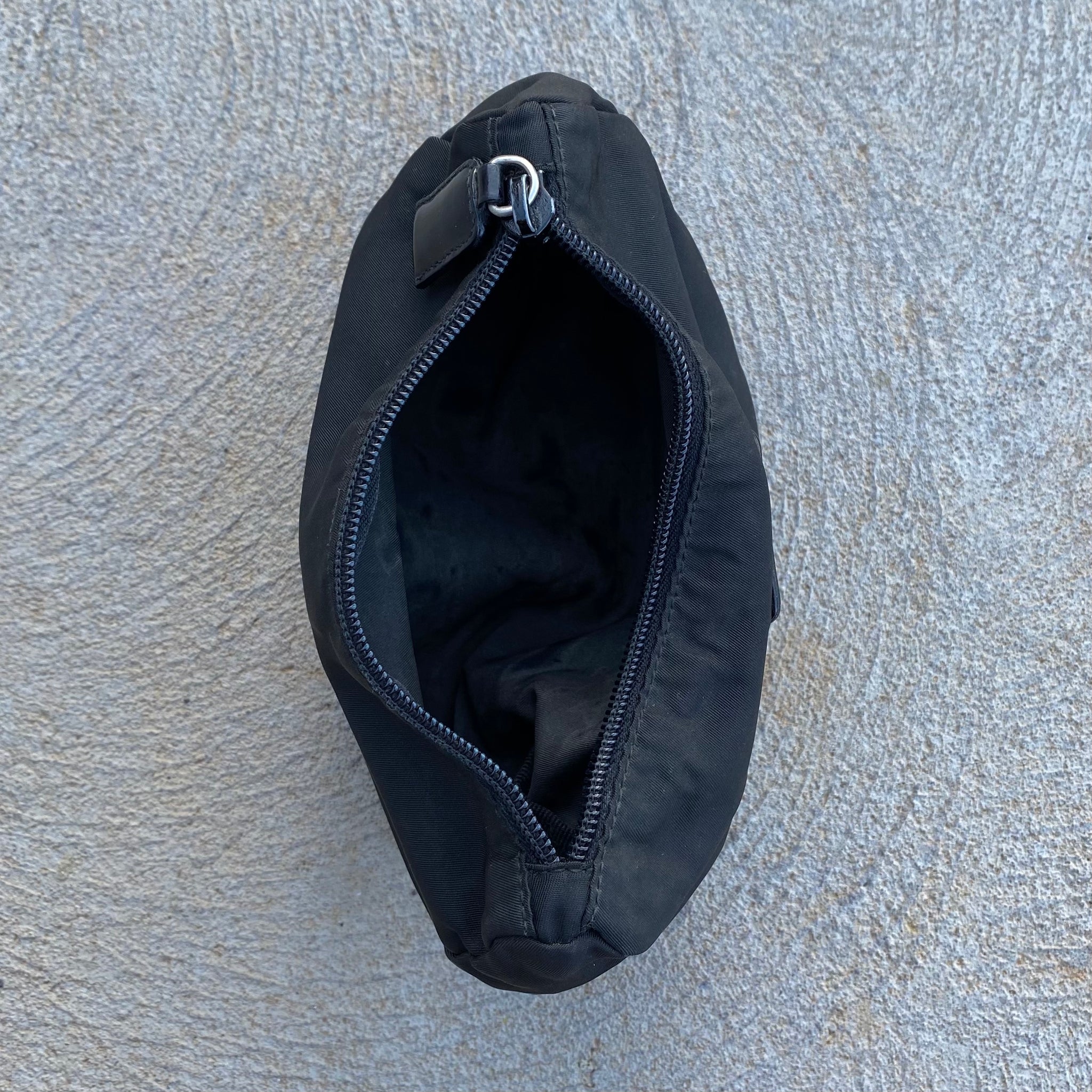 Prada Vintage Nylon Black Pouch