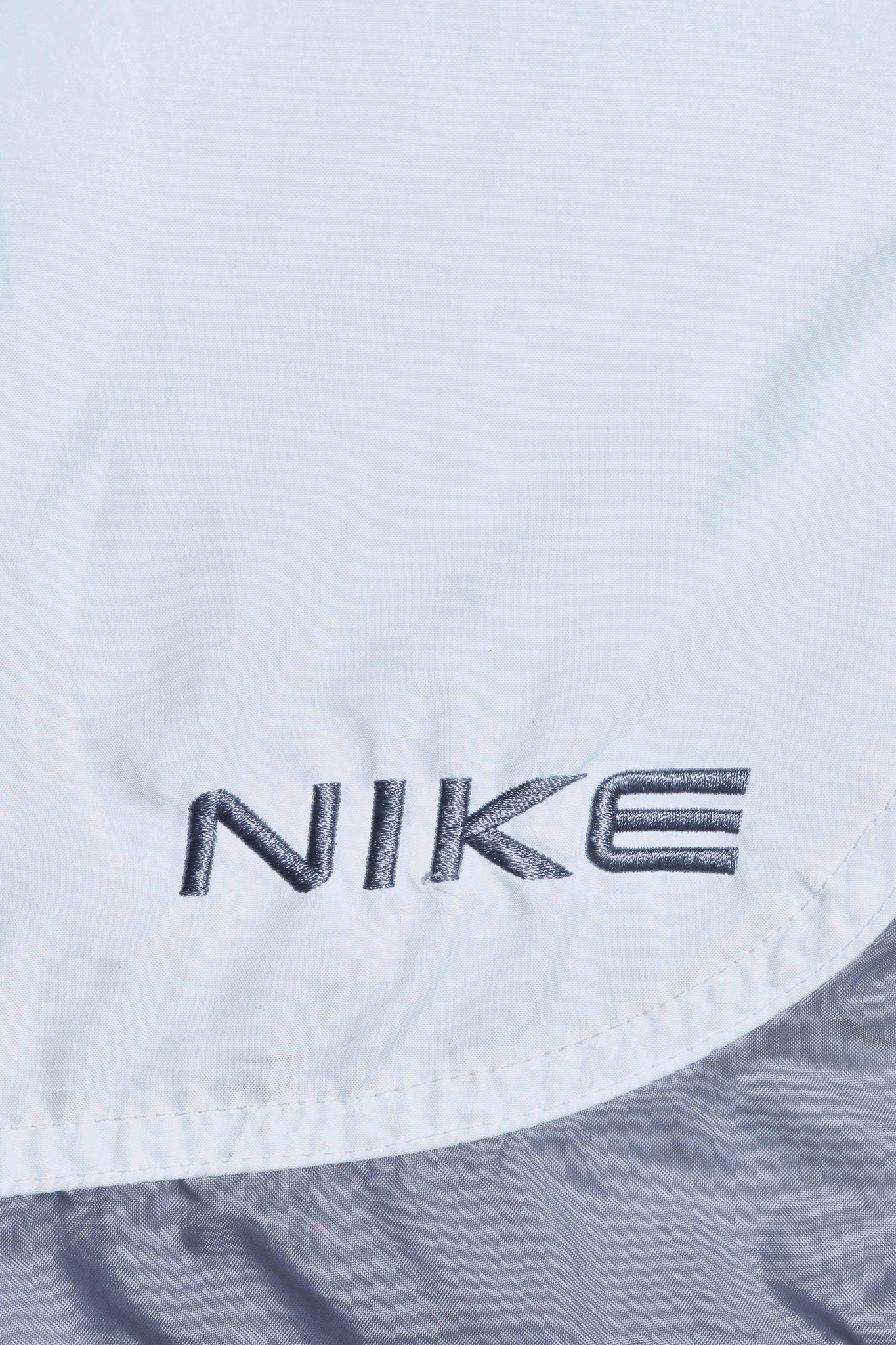 Vintage Nike Embroidered Spellout Mini Swoosh Logo Hooded Spray Jacket