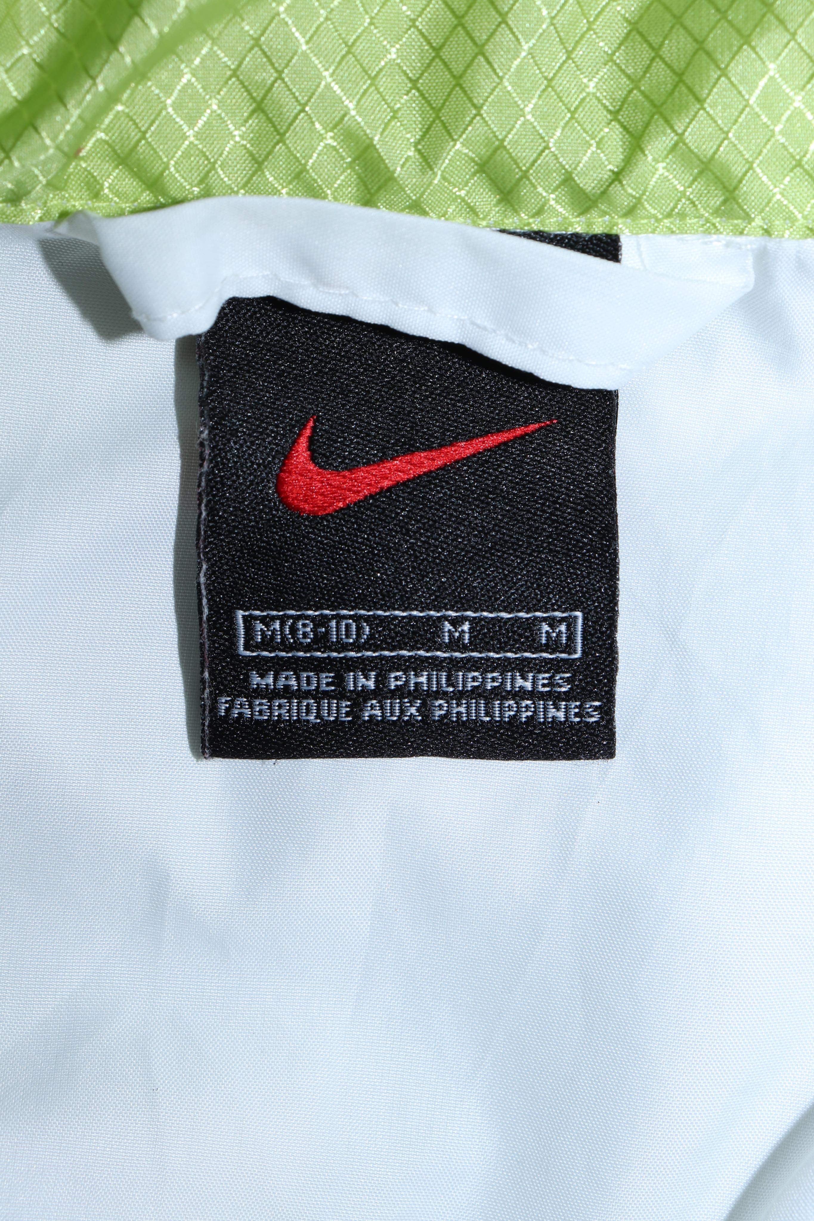 Vintage Nike Embroidered Spellout Mini Swoosh Logo Hooded Spray Jacket