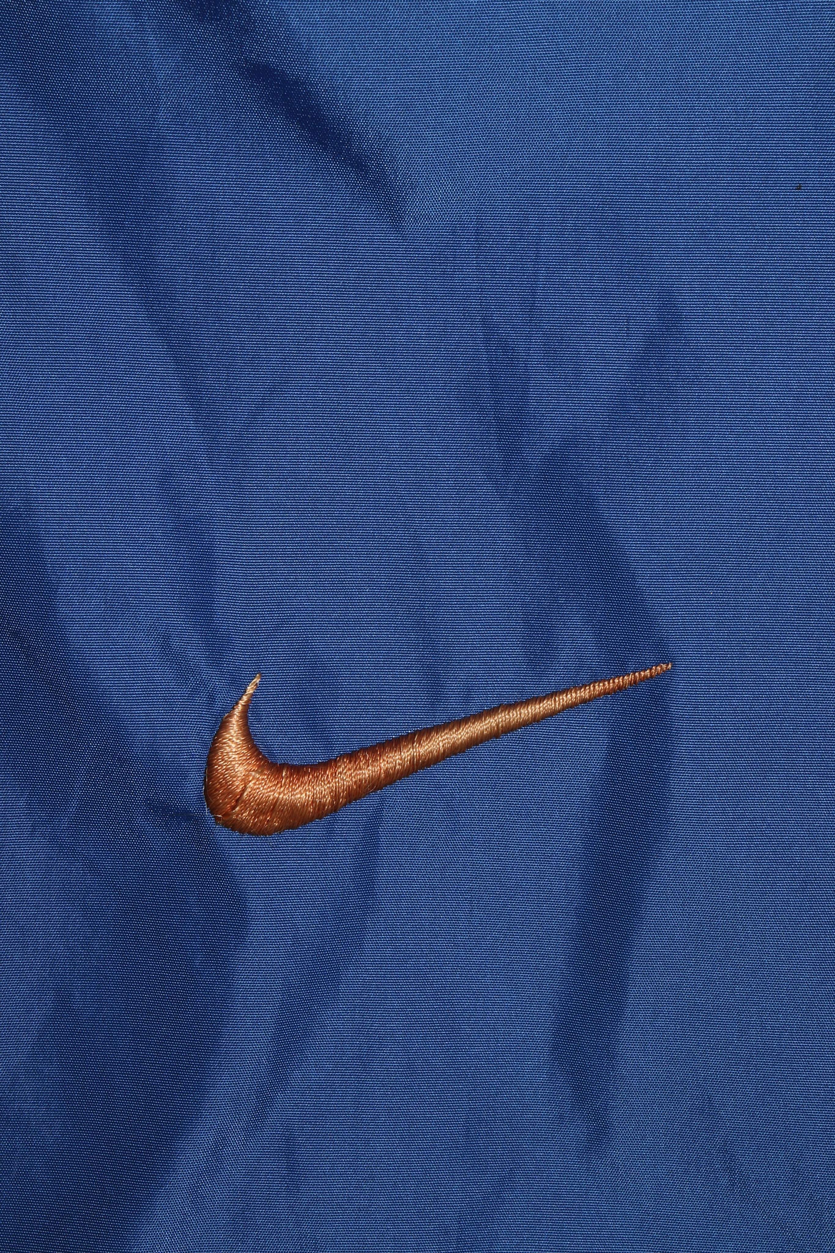 Vintage Nike Embroidered Spellout Mini Swoosh Collared Work Spray Jacket