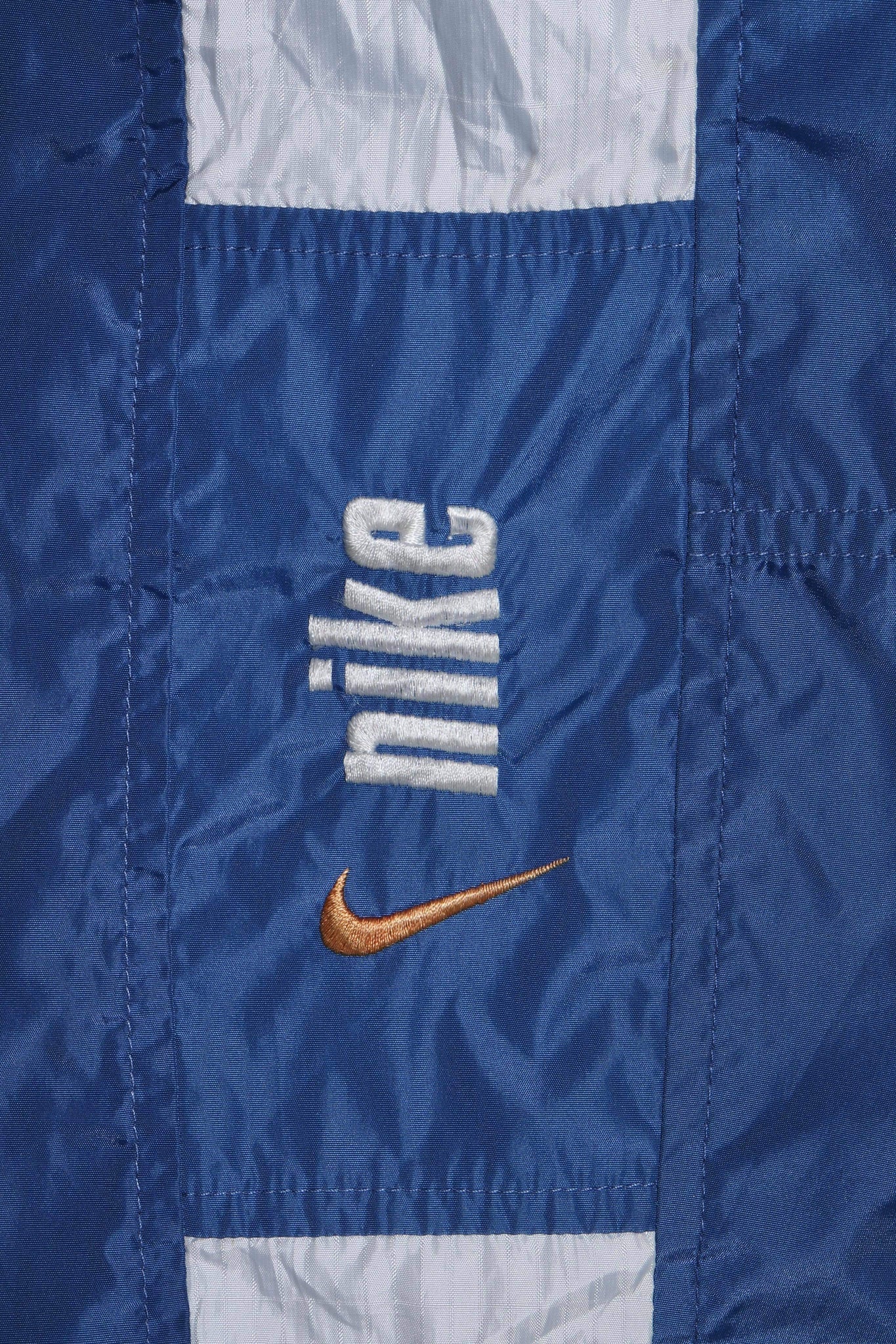 Vintage Nike Embroidered Spellout Mini Swoosh Collared Work Spray Jacket