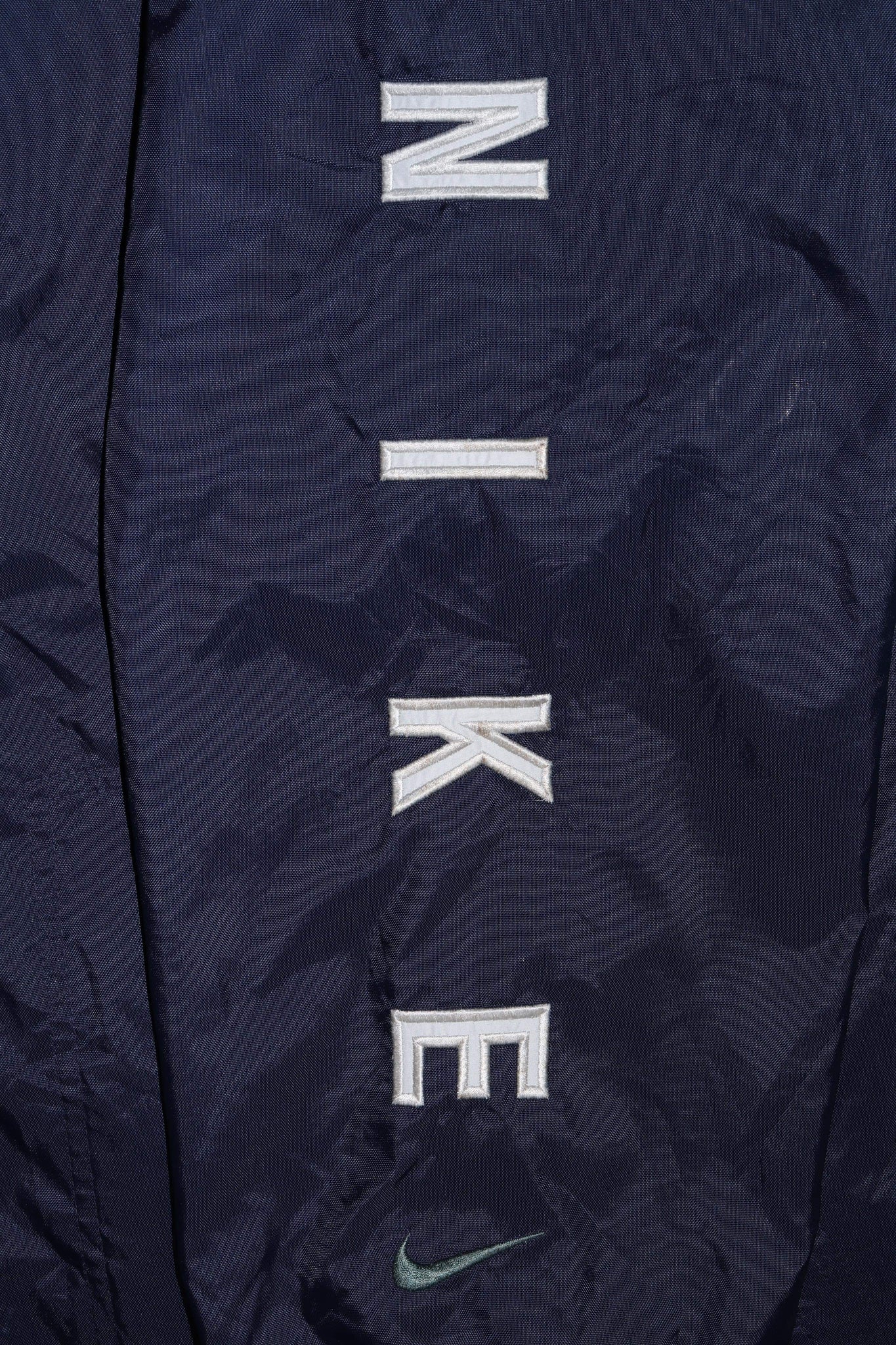 Vintage Nike Embroidered Spellout Mini Swoosh Reversible Coach Jacket