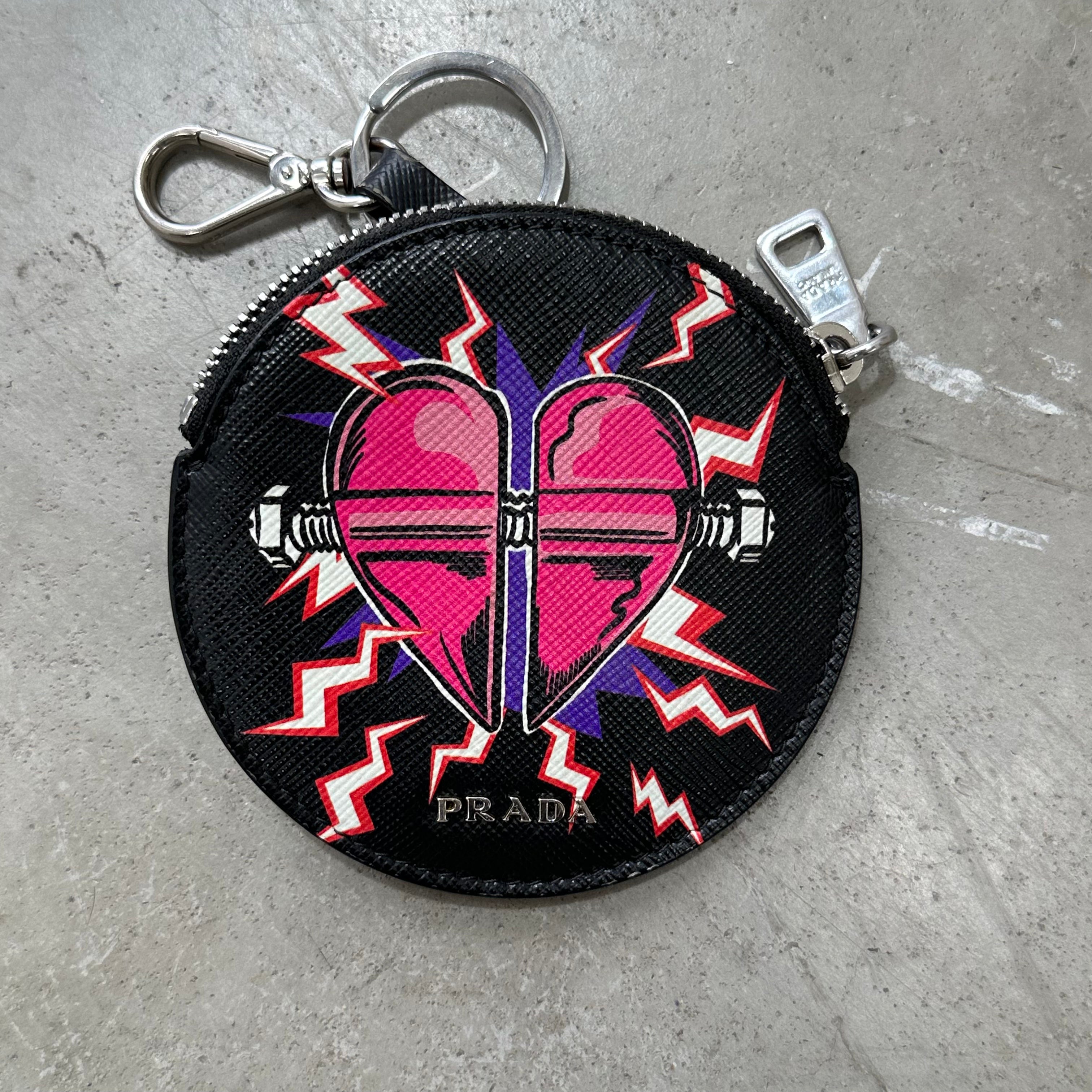 Prada Frankenstein Pouch with Key Ring Curated by Charbel
