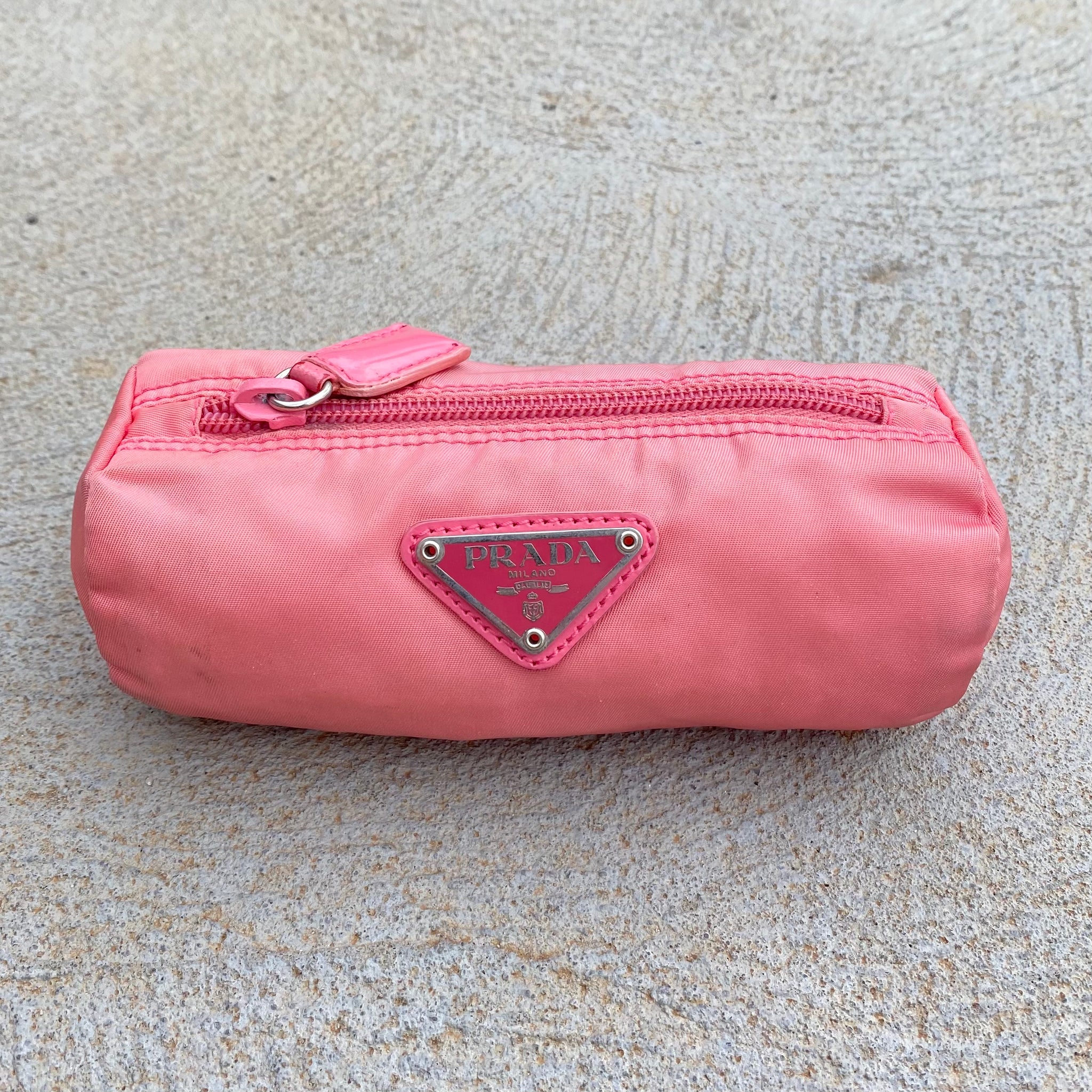 Prada Vintage Nylon Pink Mini Pouch