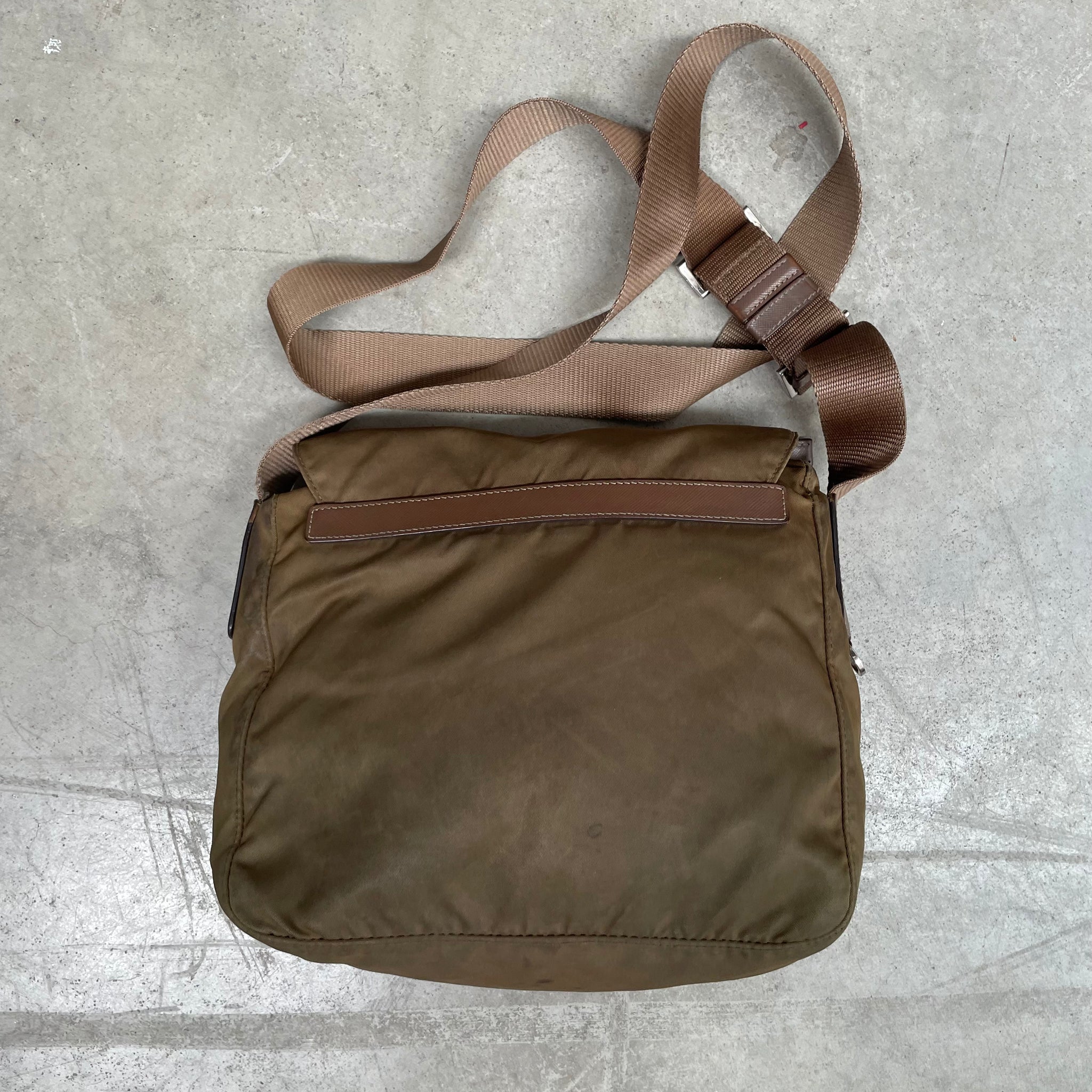 Prada Brown Messenger Crossbody Bag