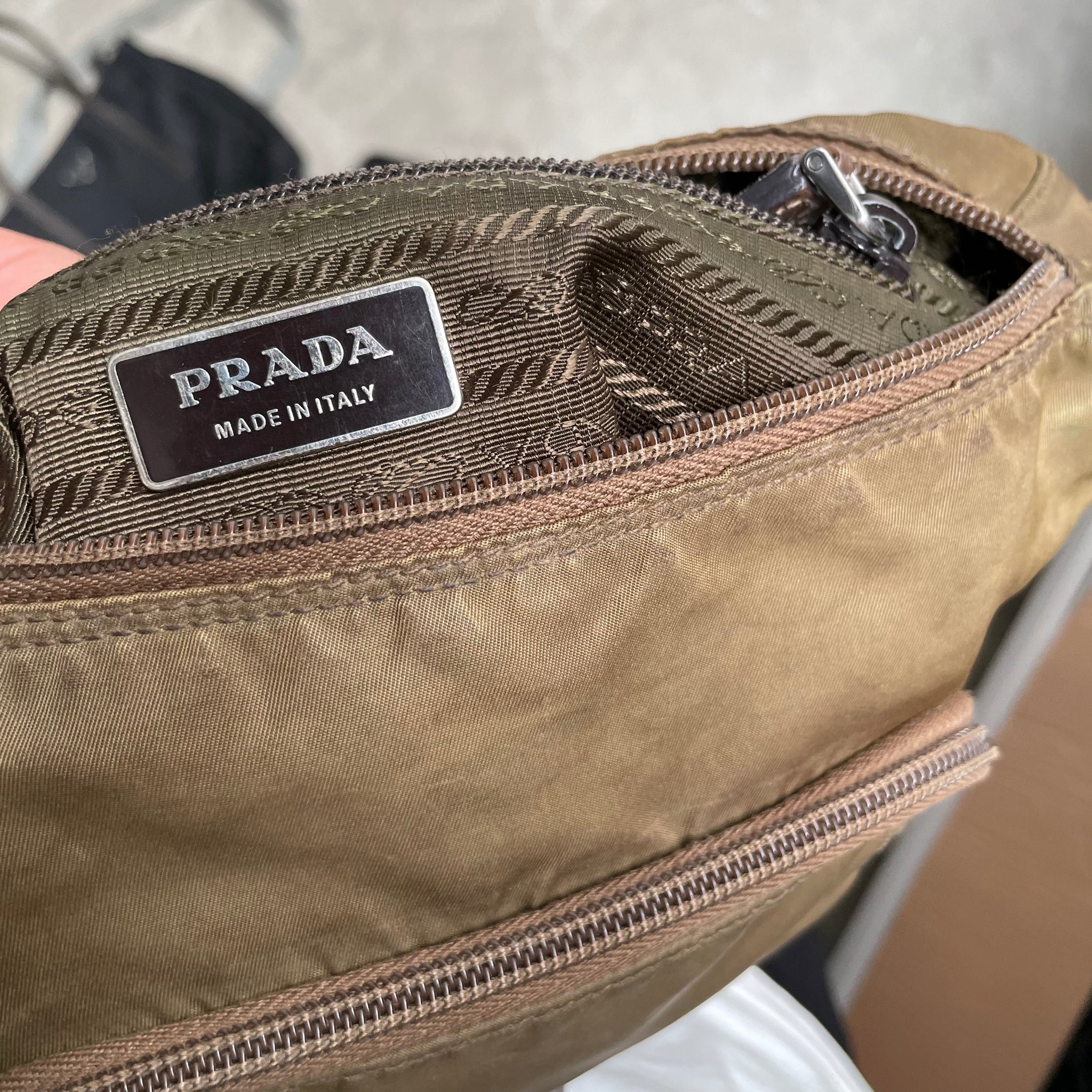 Prada Brown Messenger Crossbody Bag