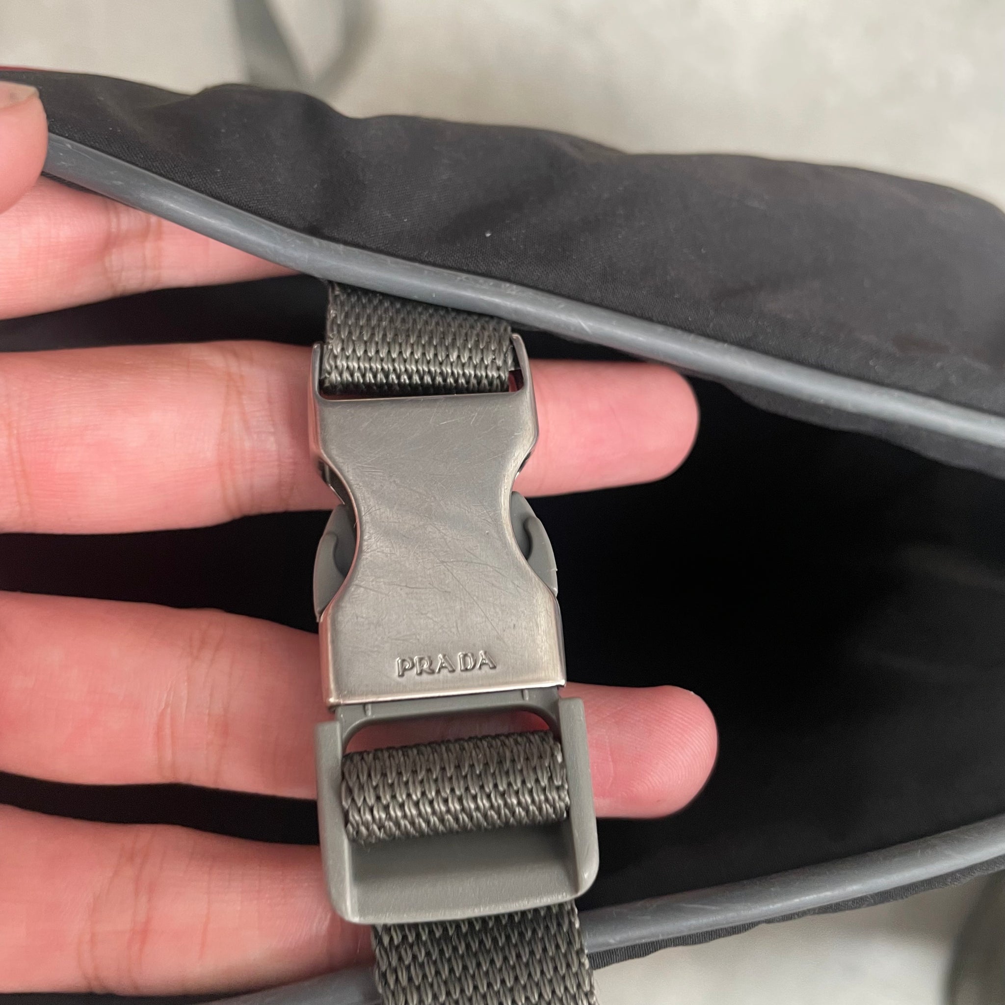 Prada Sports Buckle Messenger Bag
