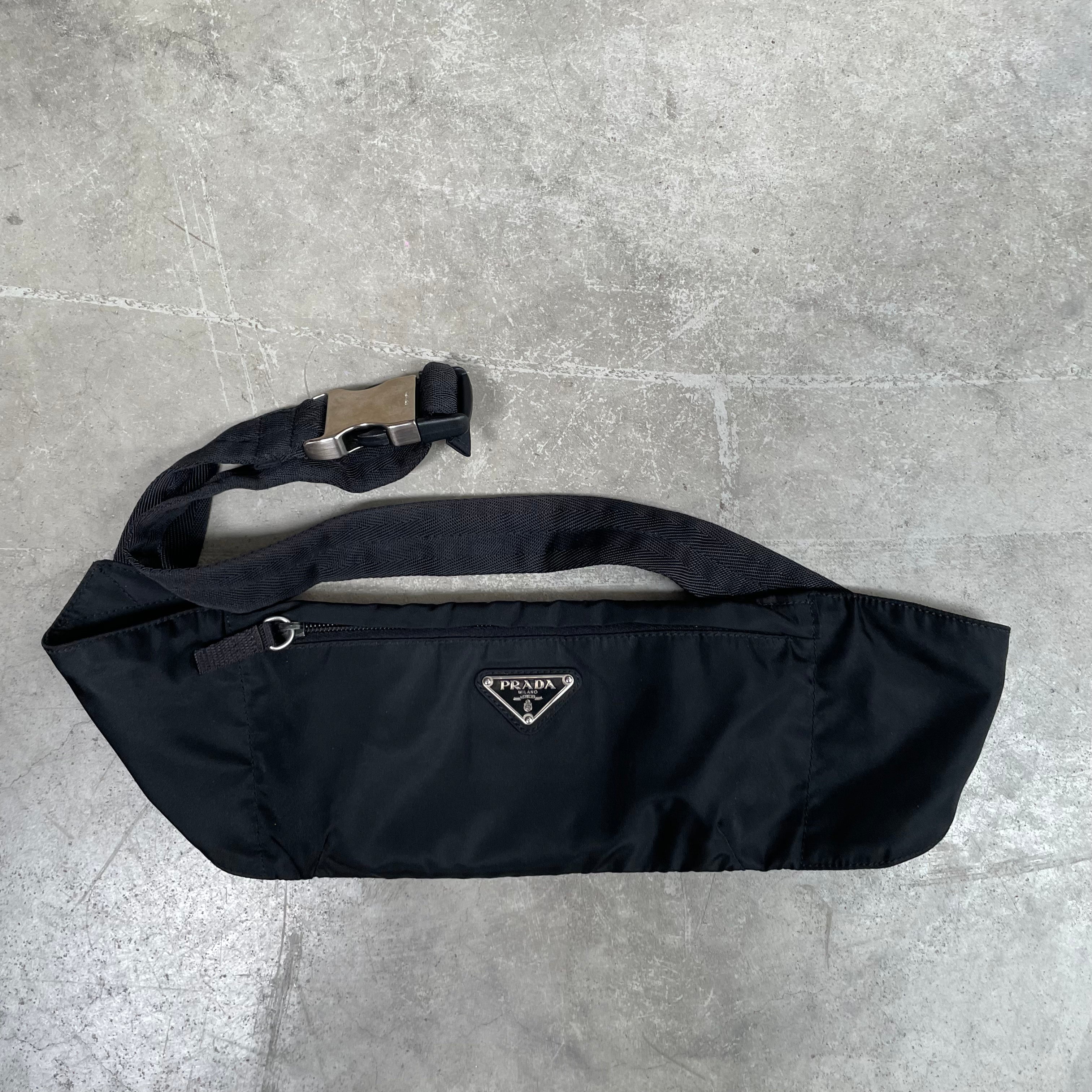 Prada Black Belt / Bum Bag