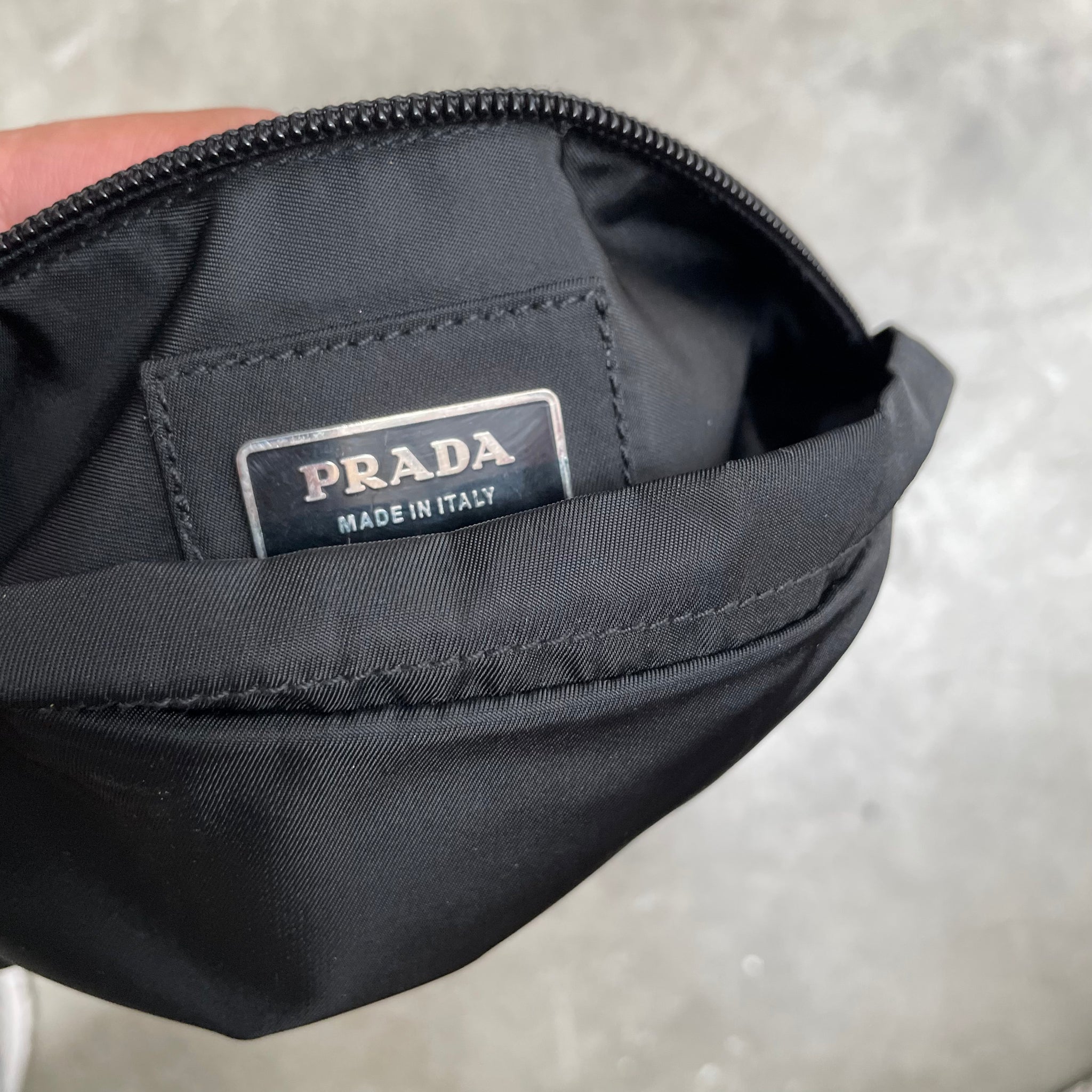 Prada Black Belt / Bum Bag