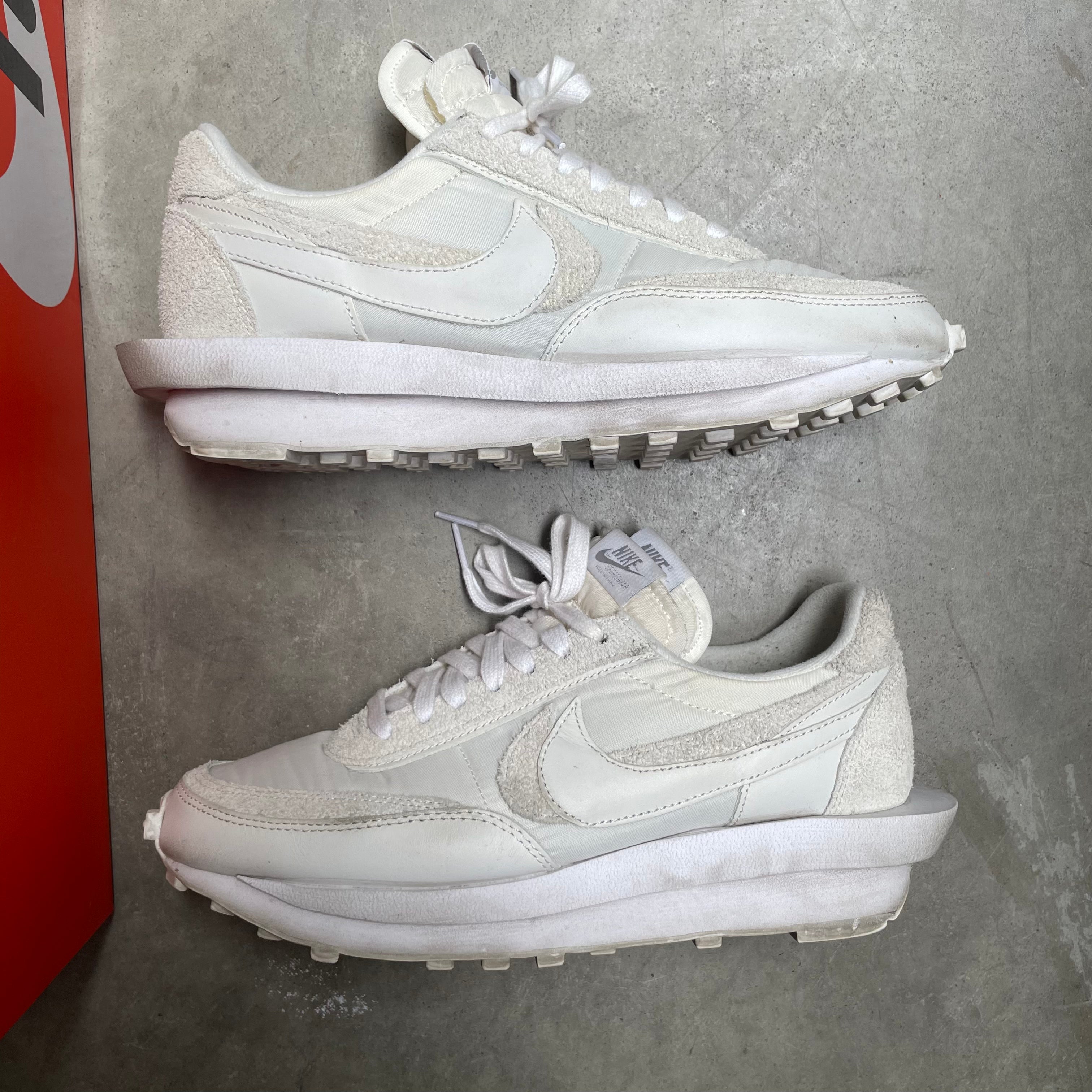Nike Waffle Sacai White Nylon US9 Curated by Charbel