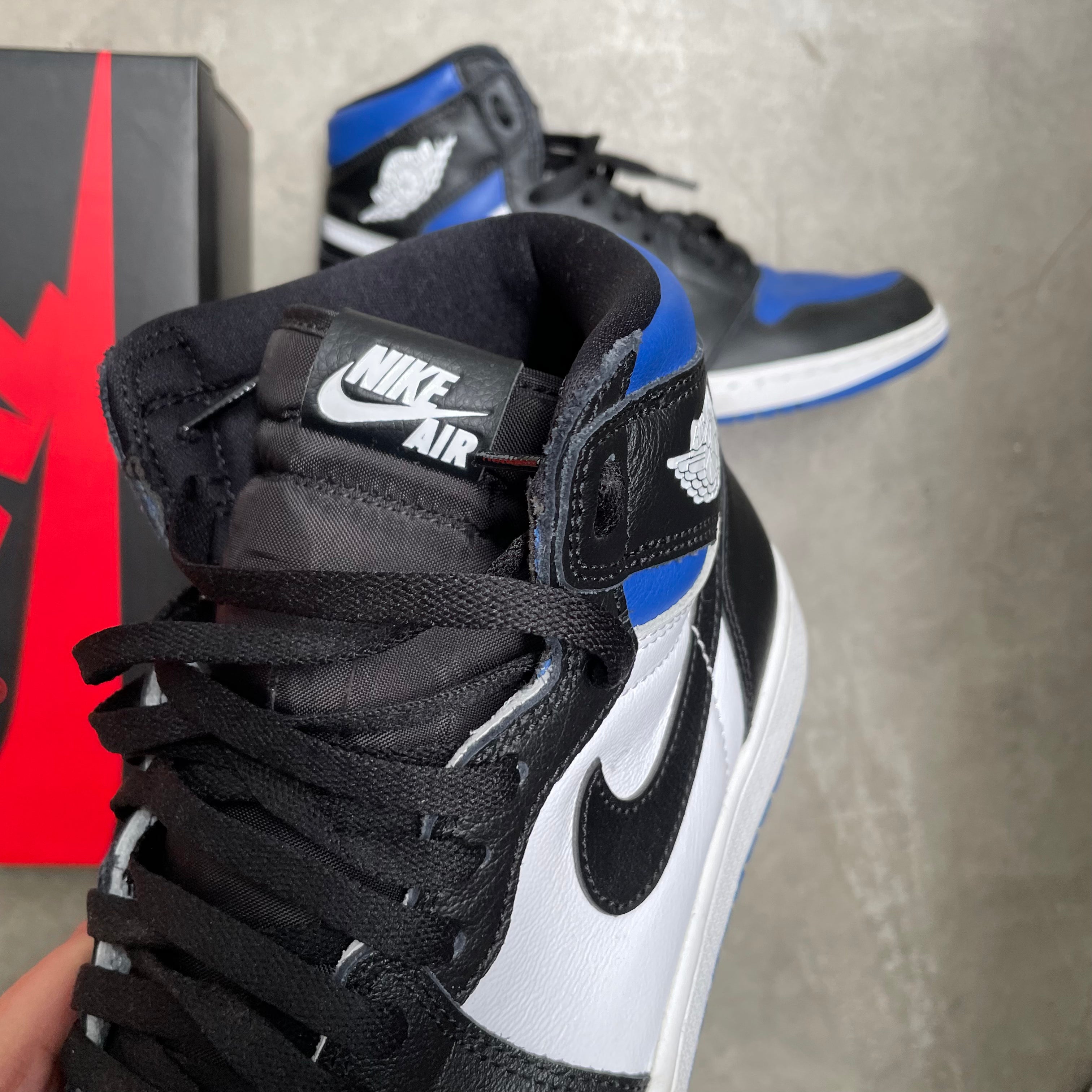 Jordan 1 royal sales toe high