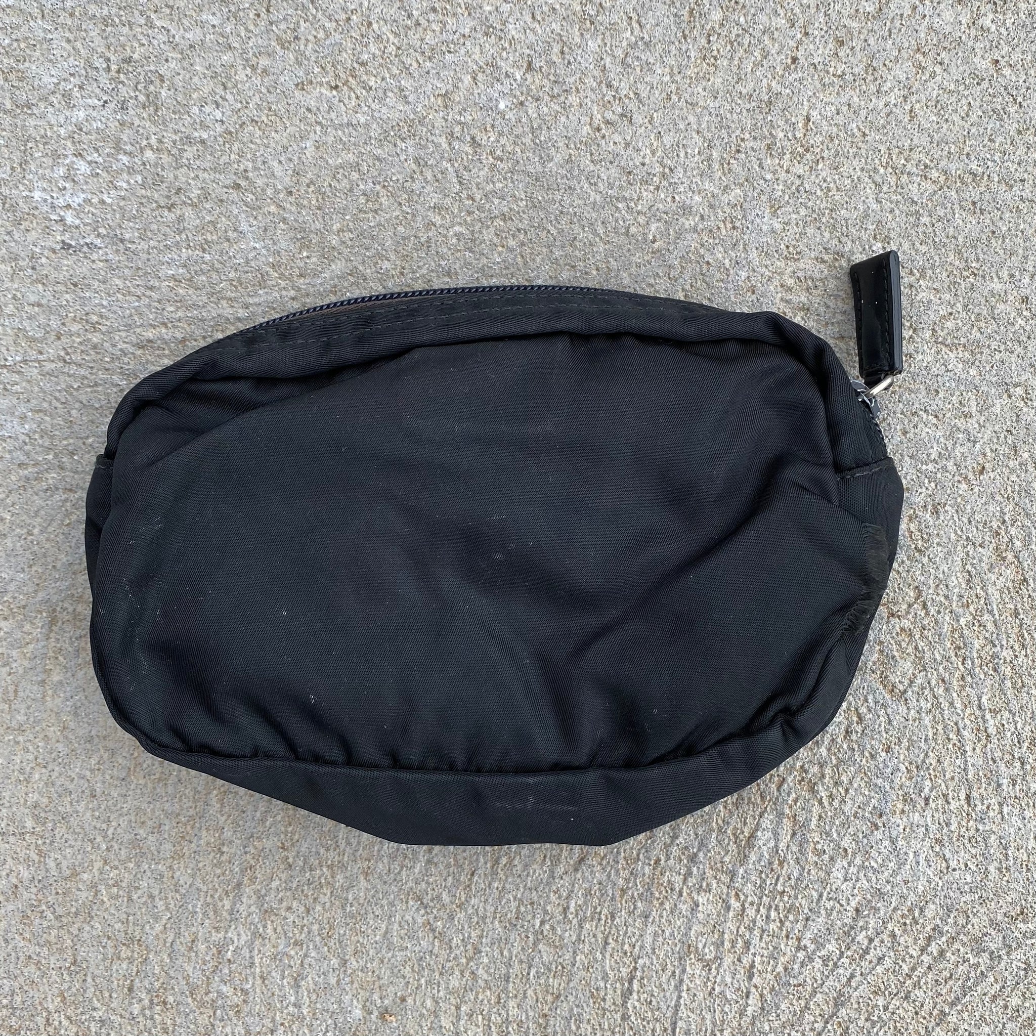 Vintage Prada Nylon Small Black Pouch