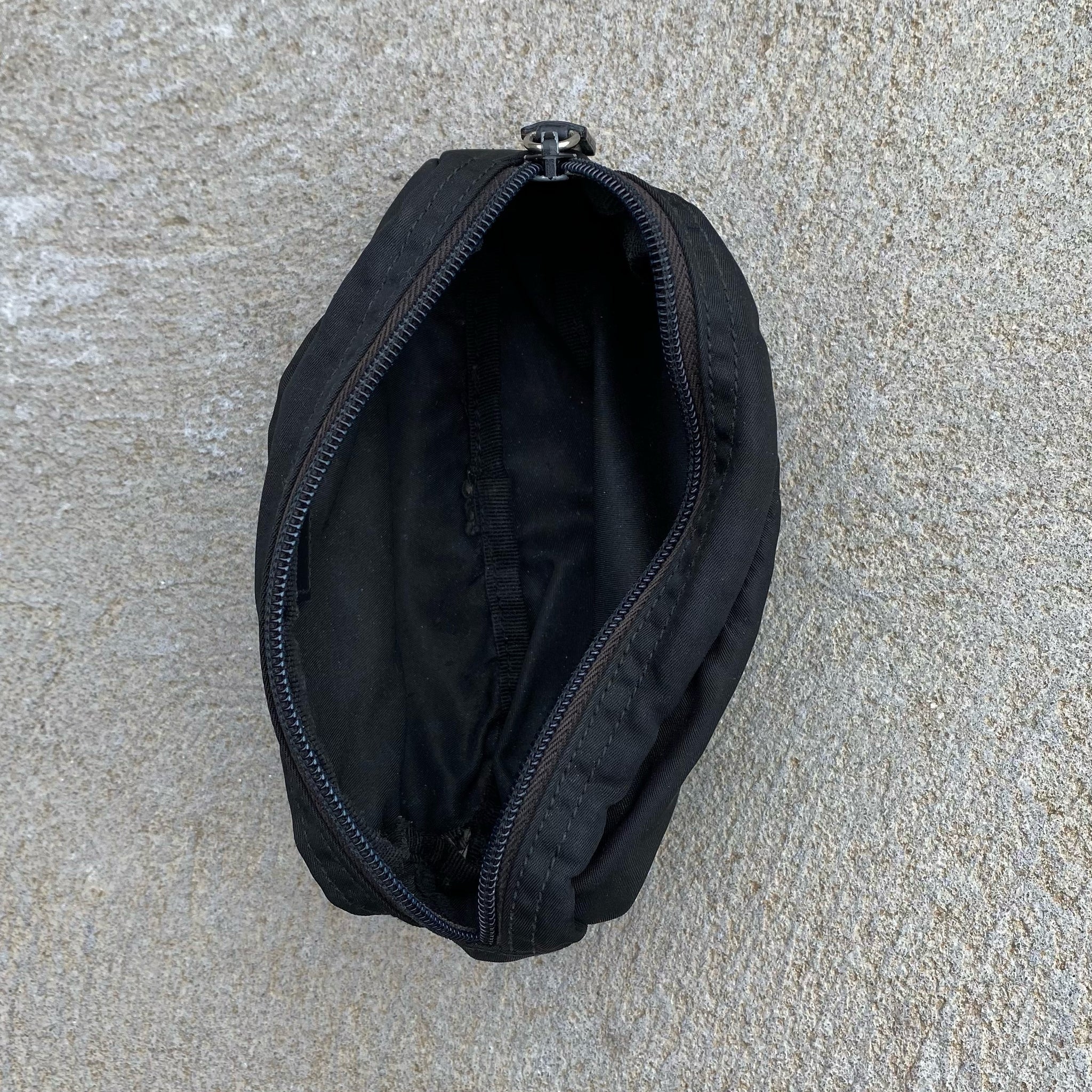 Vintage Prada Nylon Small Black Pouch