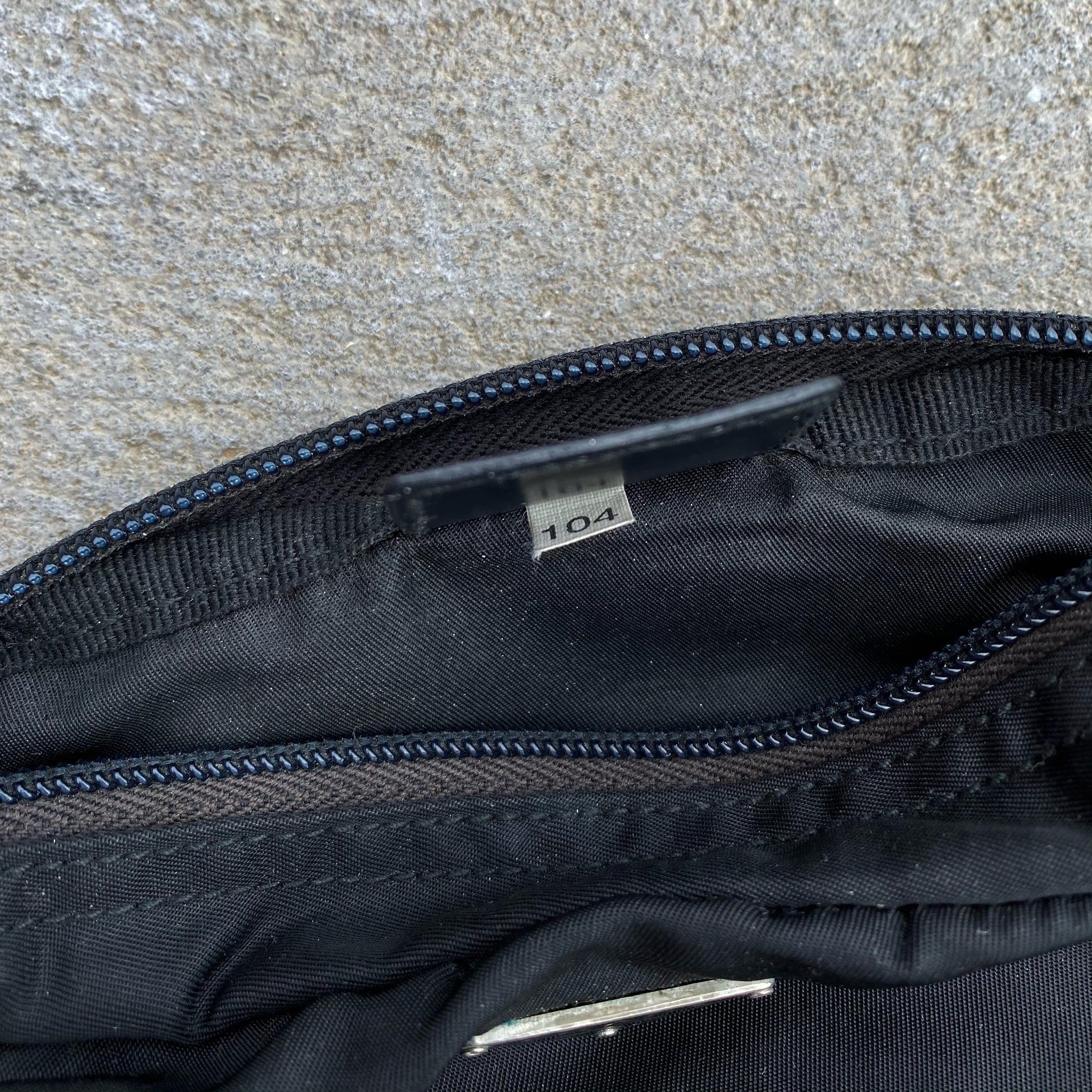 Vintage Prada Nylon Small Black Pouch