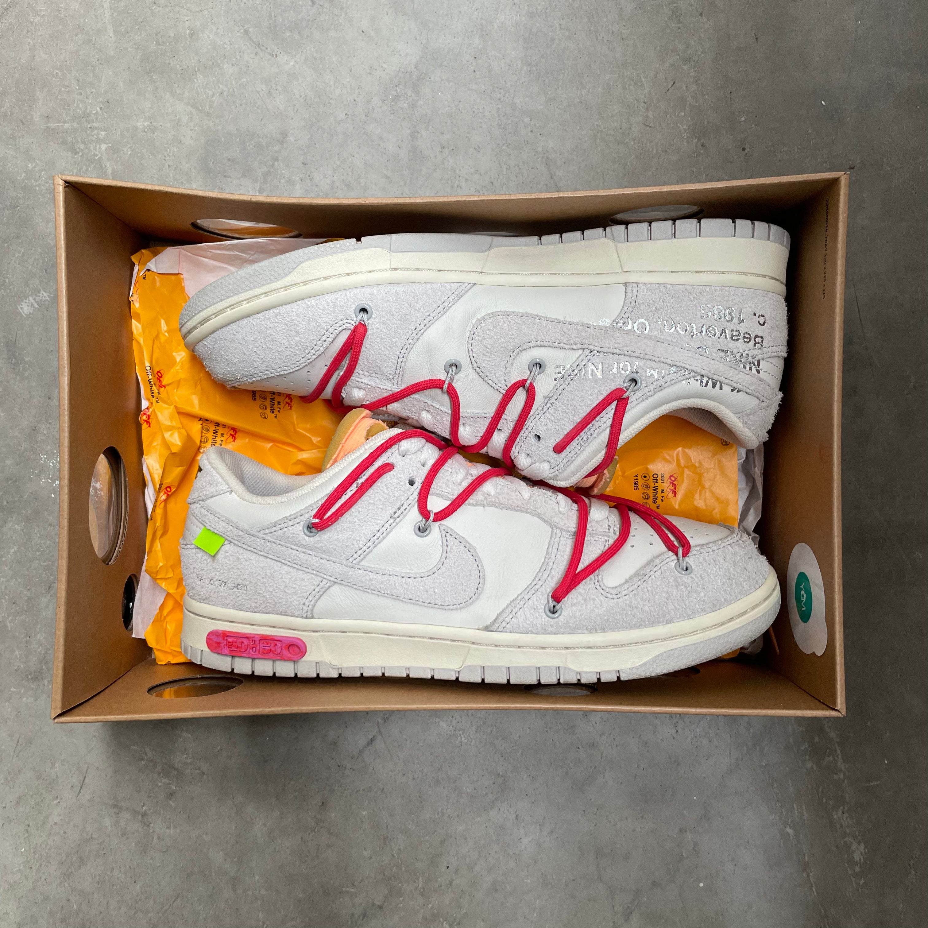 Off White Dunk Lot 40 US9.5