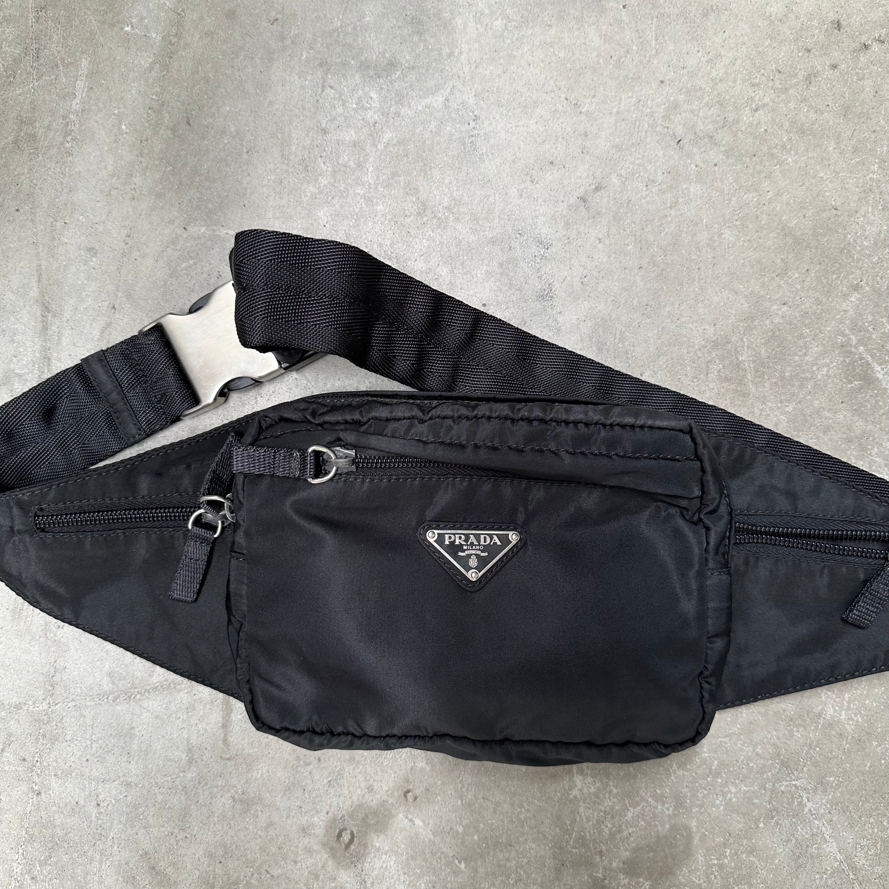 Prada Bum/Belt Nylon Black Bag