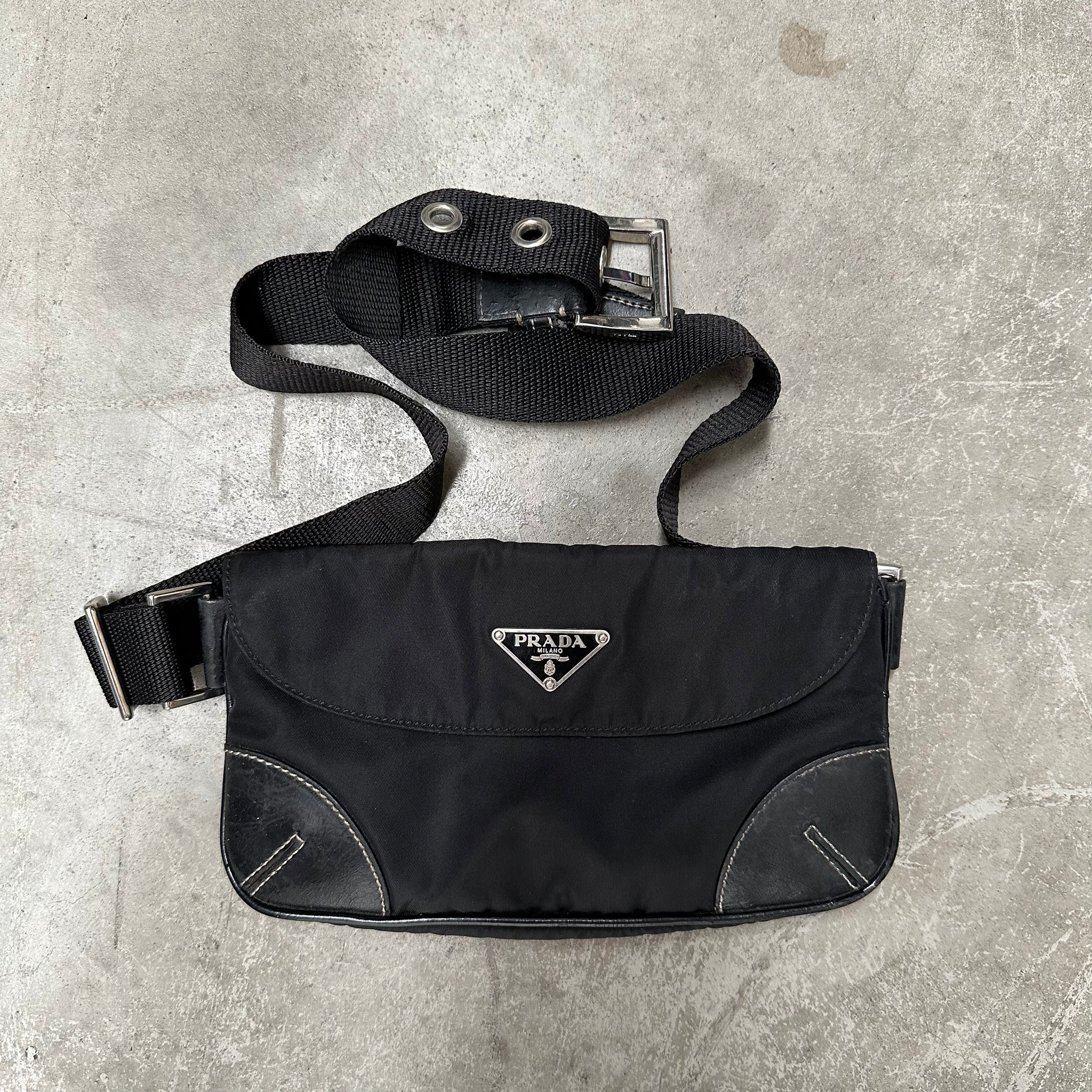 Prada Mini Belt/Bum Bag Nylon Black