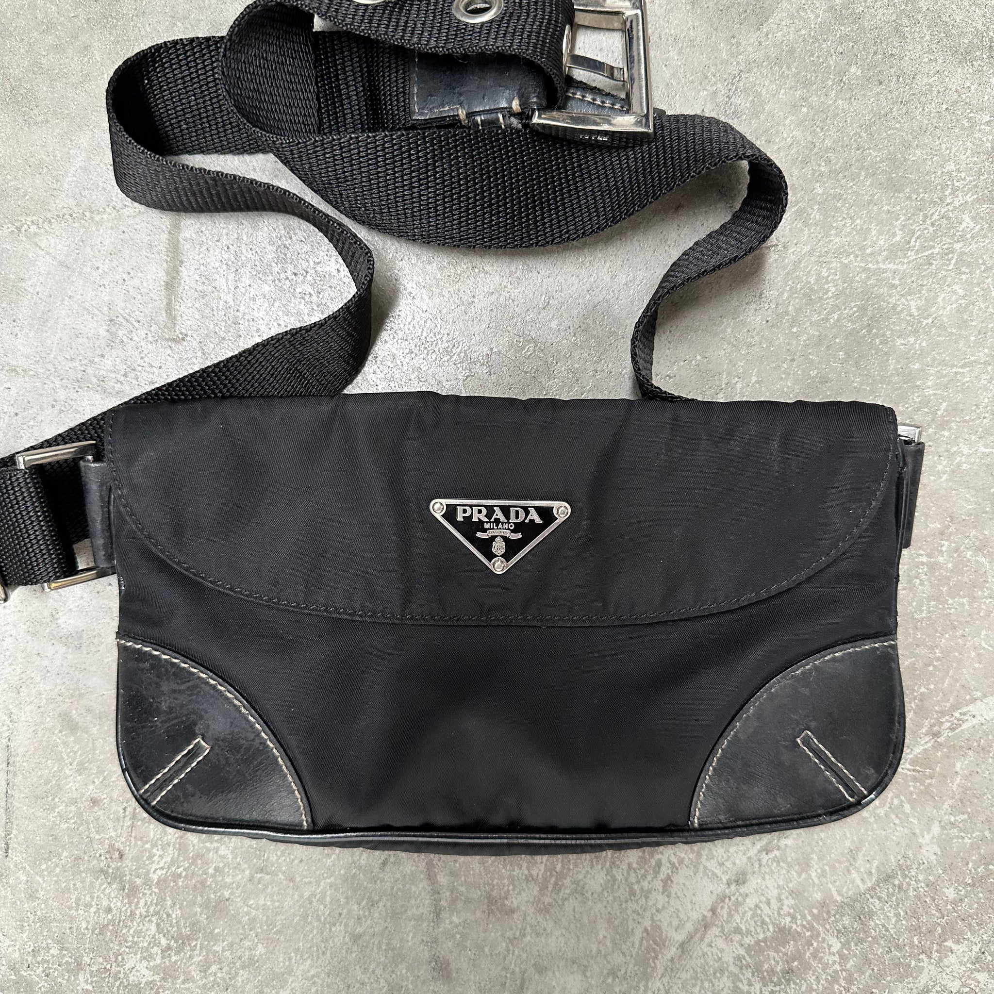 Prada Mini Belt/Bum Bag Nylon Black