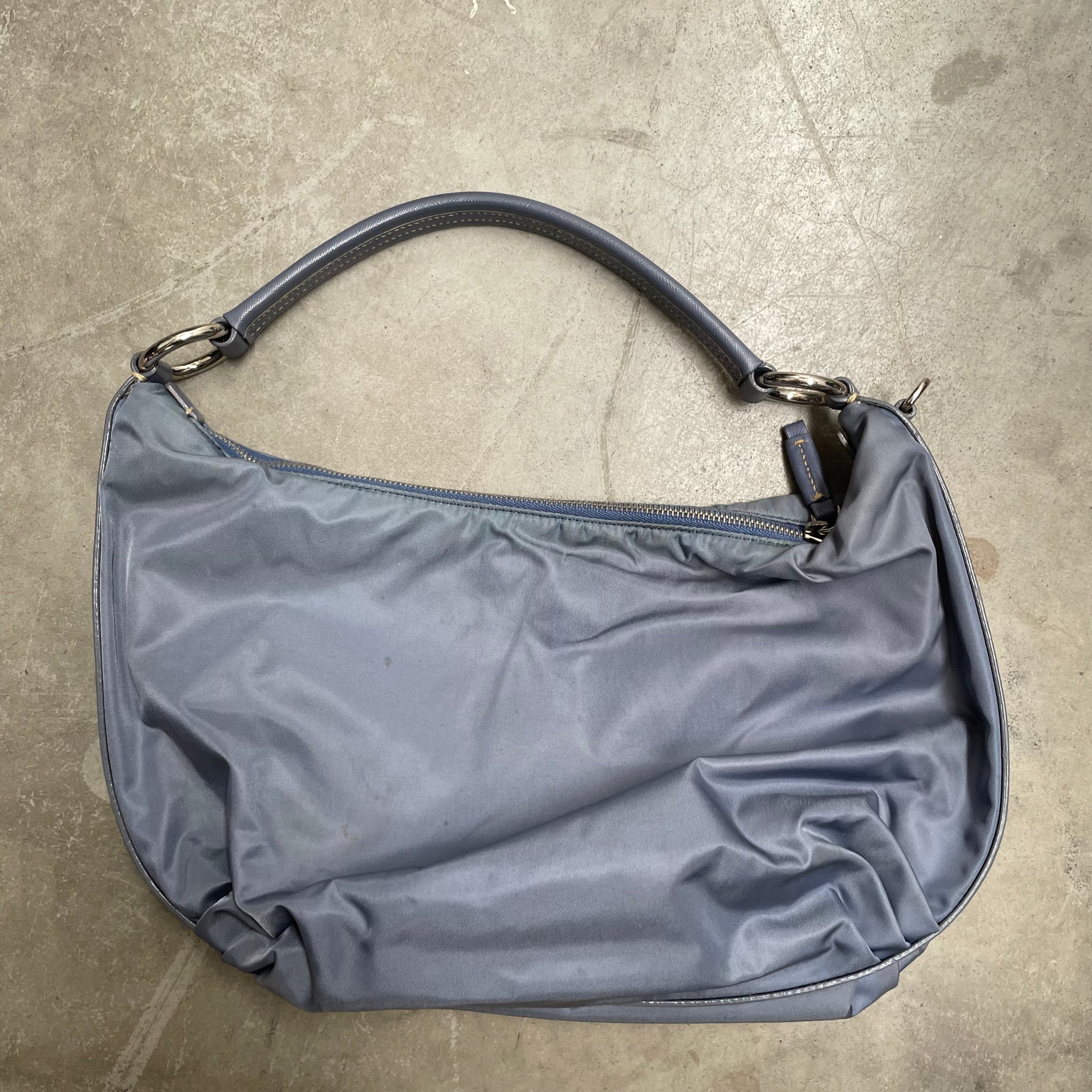Prada Nylon Shoulder Bag Blue