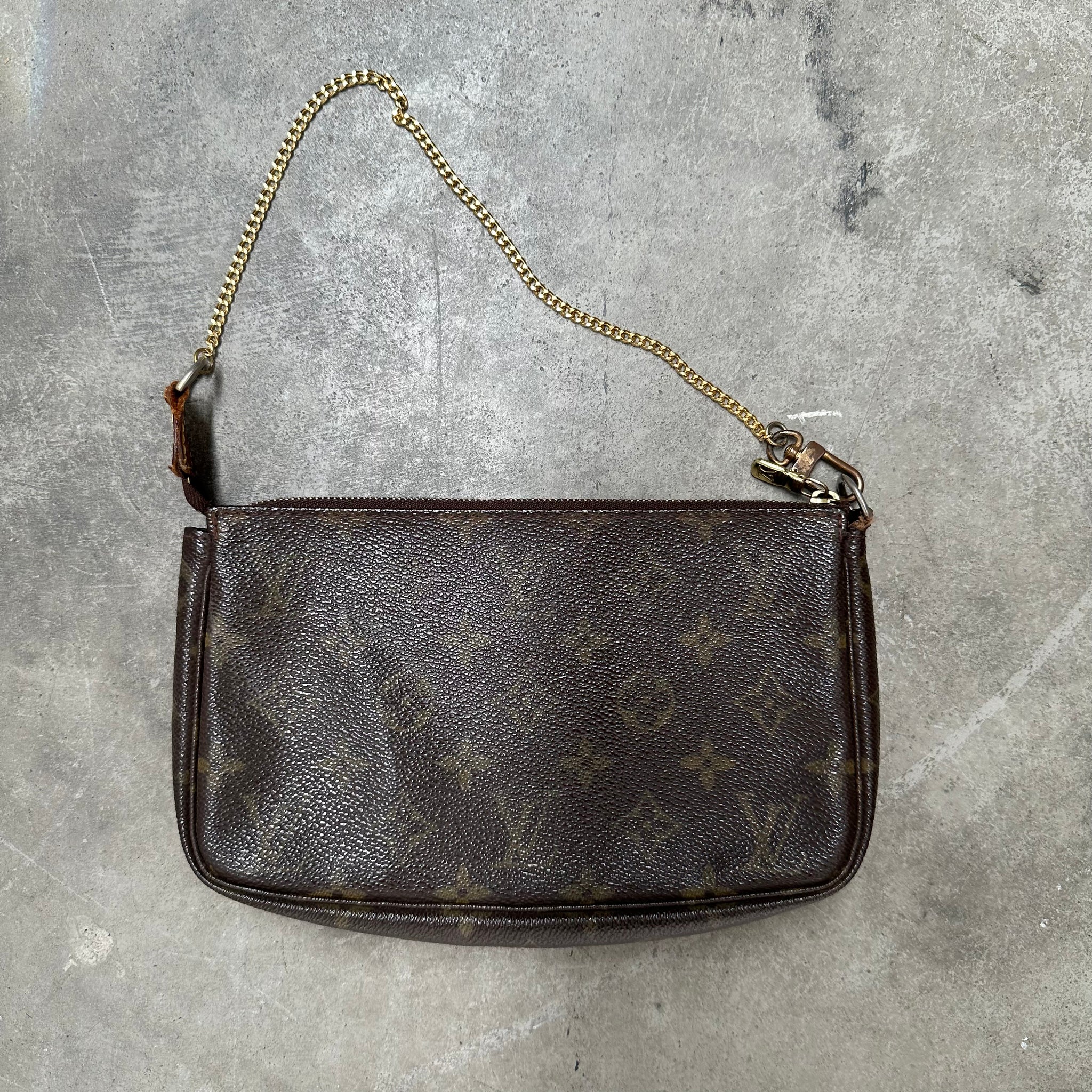 Louis Vuitton Monogram Chain Pochette Bag