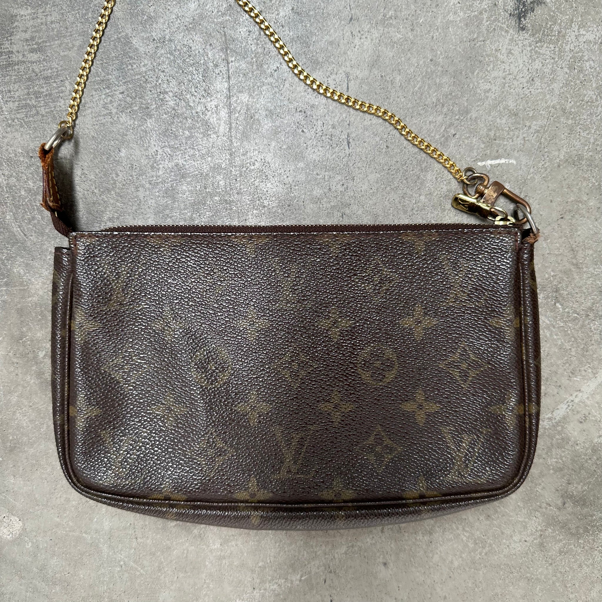 Louis Vuitton Monogram Chain Pochette Bag
