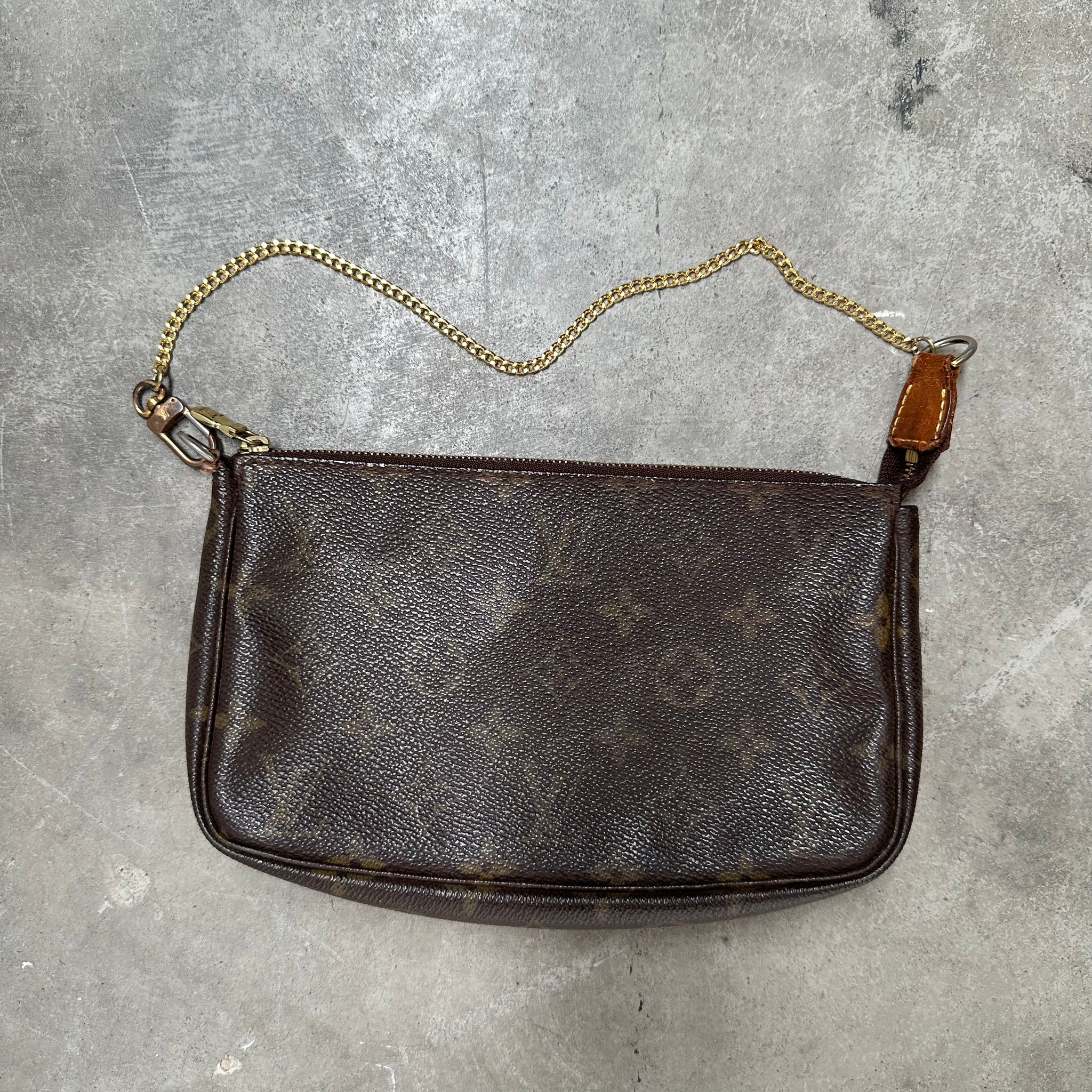 Louis Vuitton Monogram Chain Pochette Bag