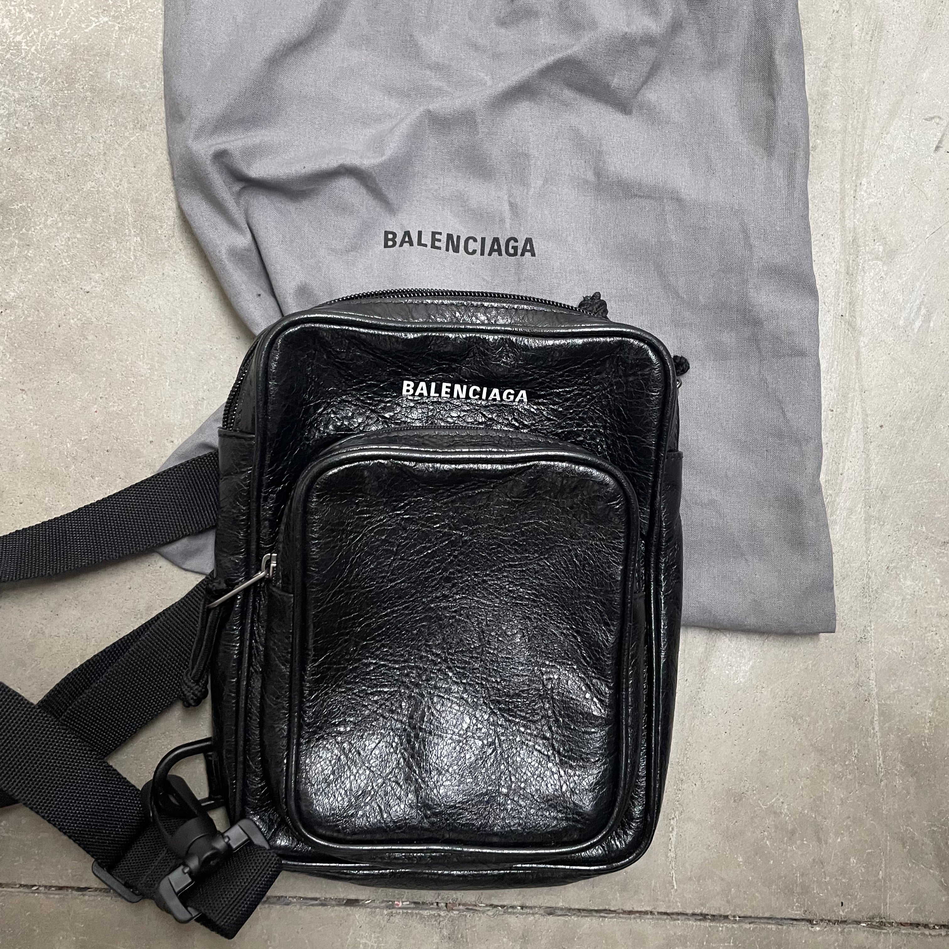 Balenciaga Explorer Crossbody Black Bag