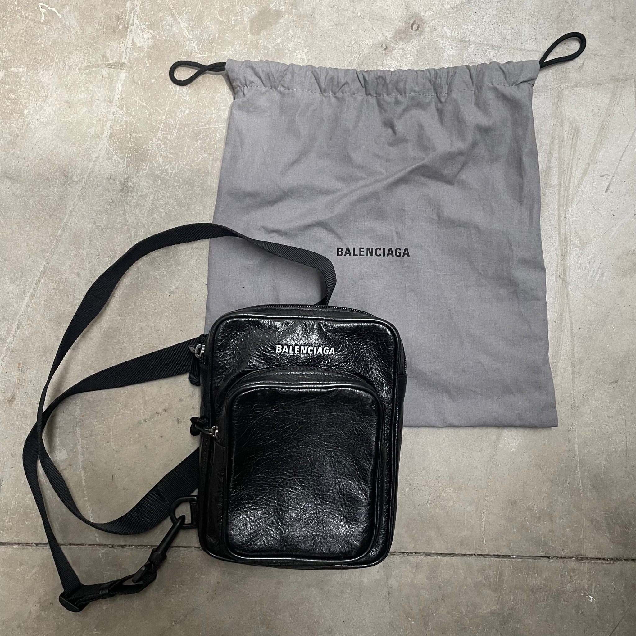 Balenciaga Explorer Crossbody Black Bag
