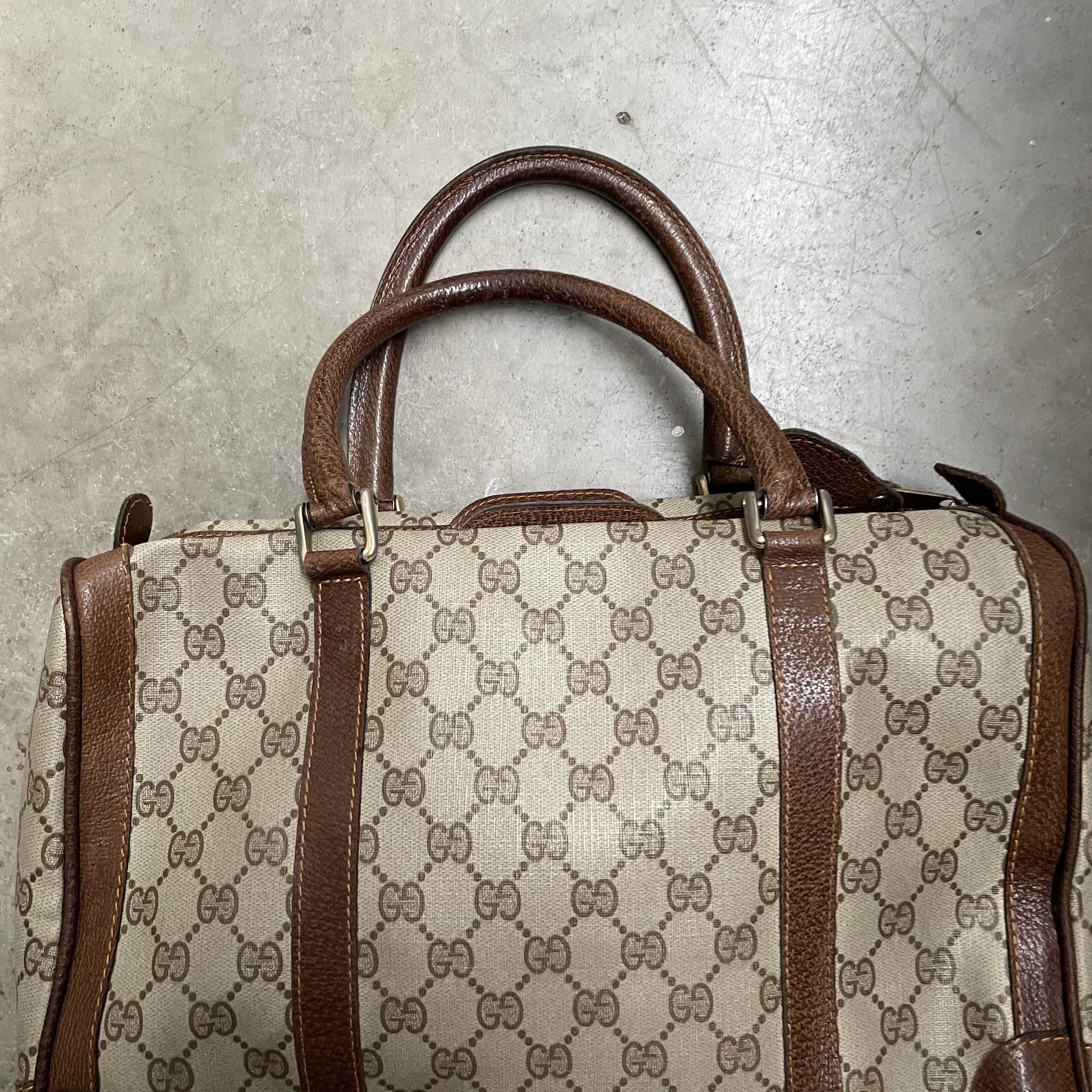 Gucci Brown Mini Boston Bag