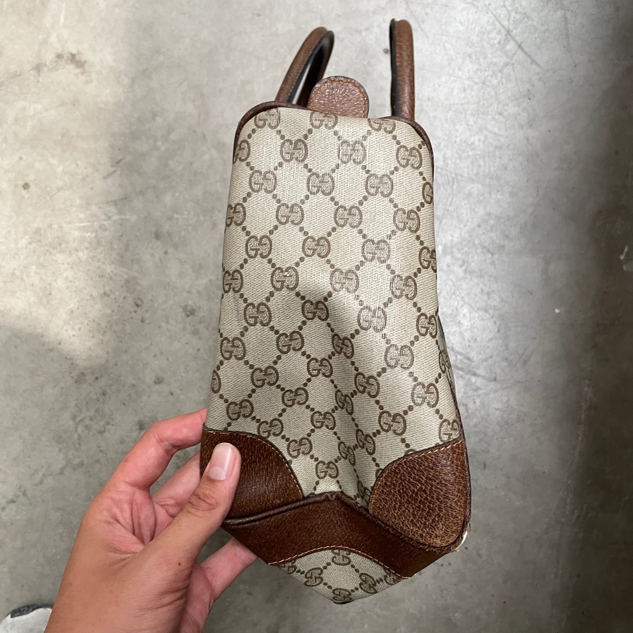 Gucci Brown Mini Boston Bag