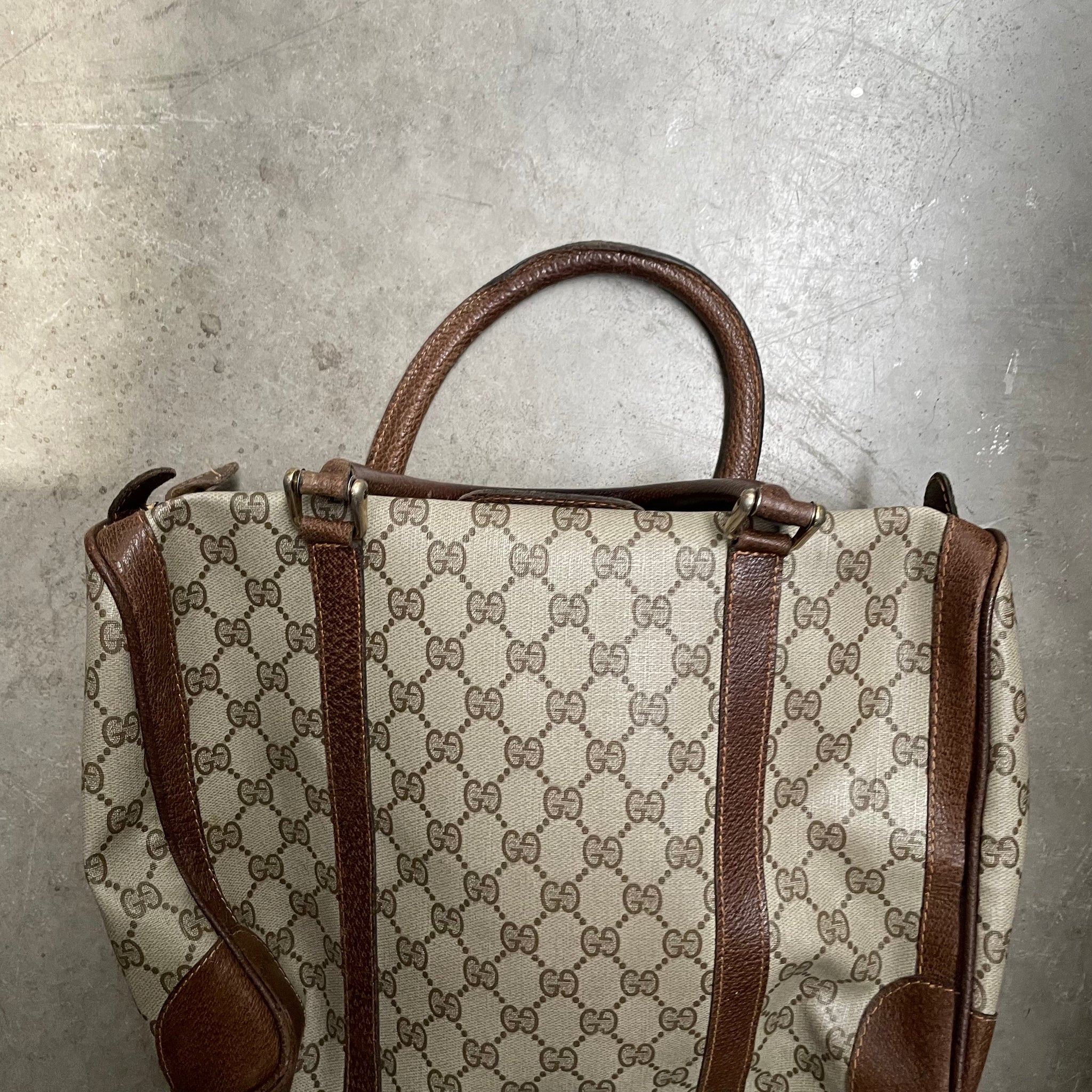Gucci Brown Mini Boston Bag