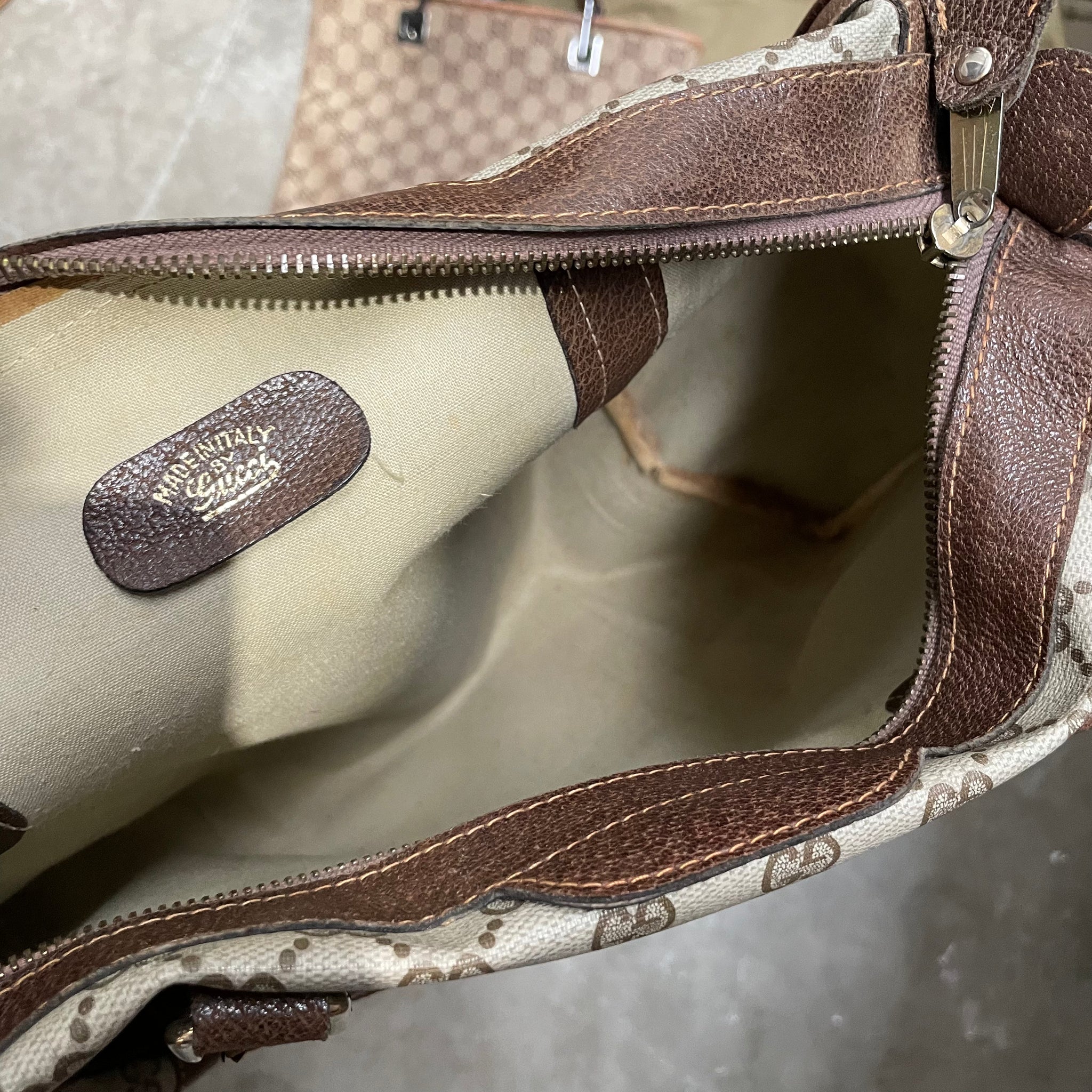 Gucci Brown Mini Boston Bag