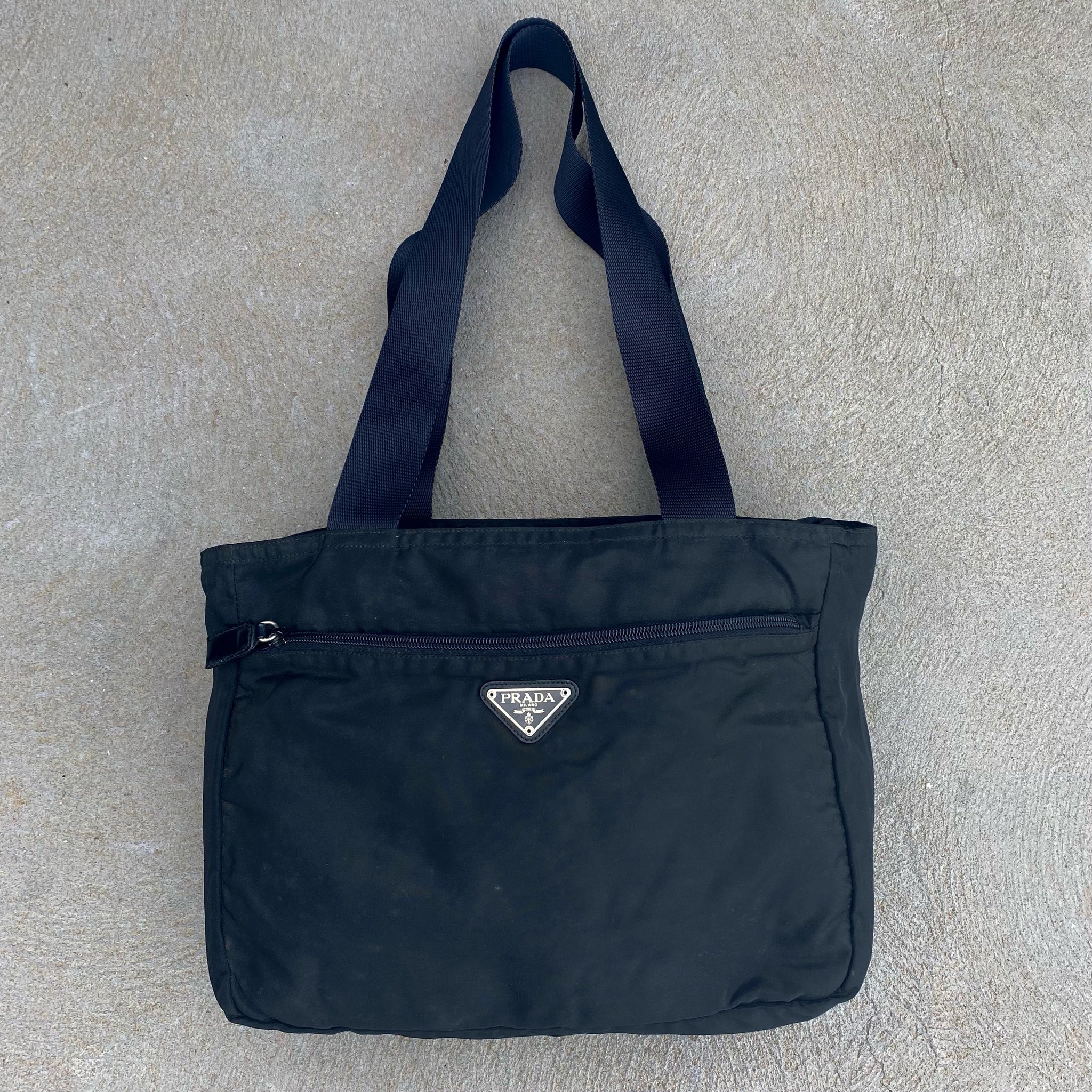 Prada Nylon Black Long Strap Shoulder Bag
