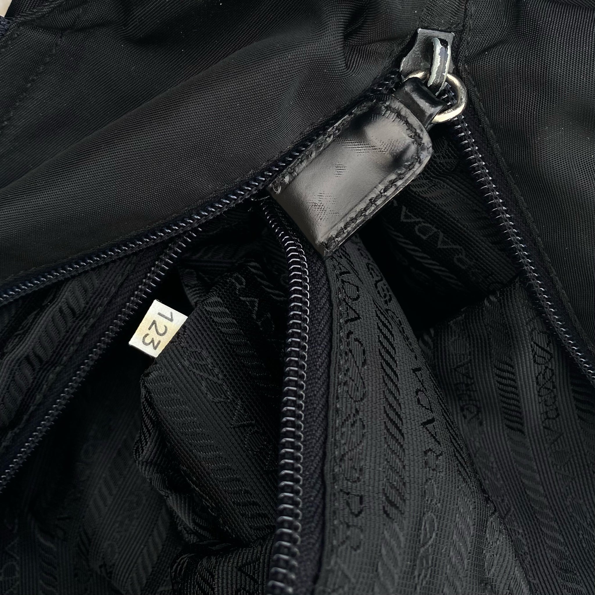 Prada Nylon Black Long Strap Shoulder Bag