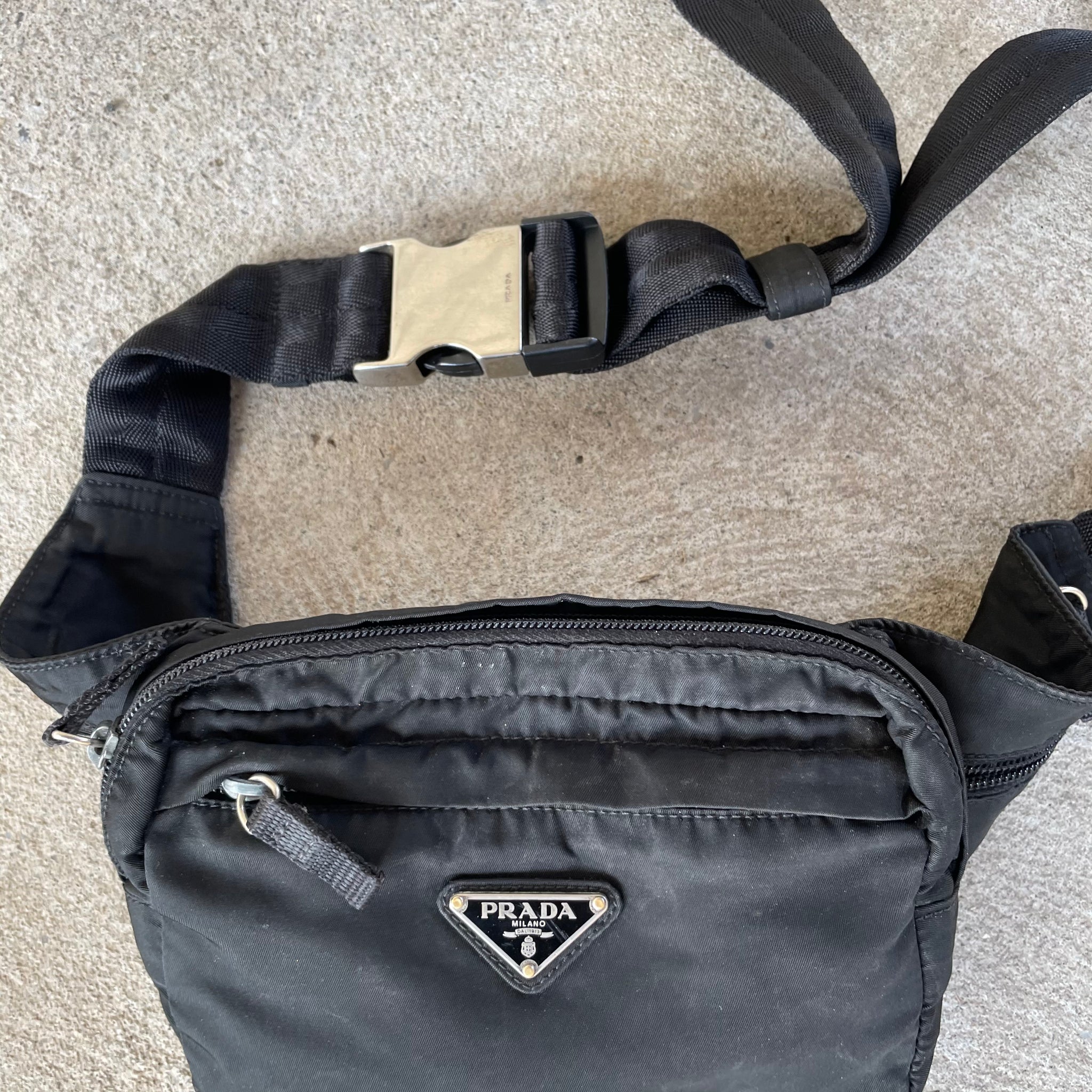 Prada Nylon Black Bumbag