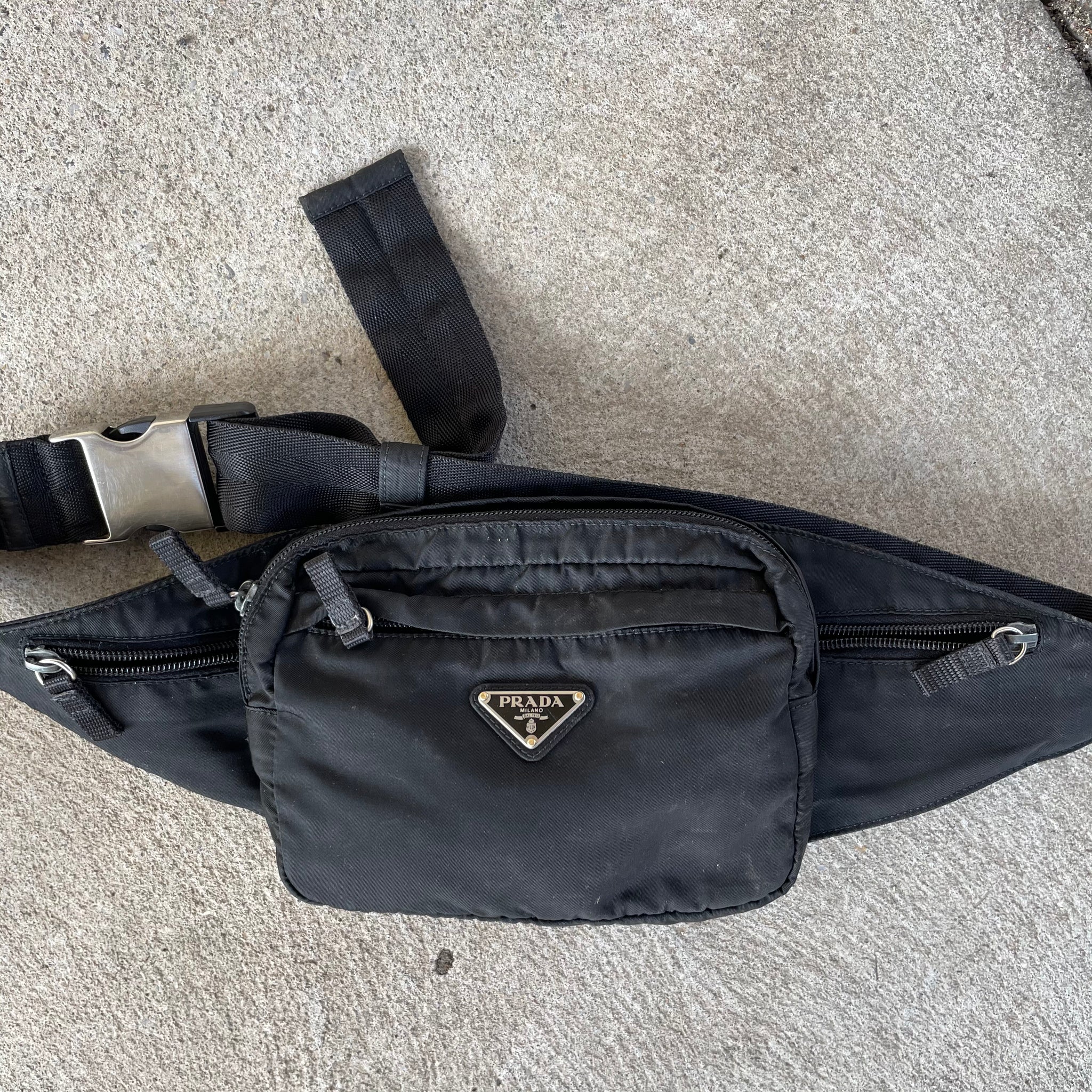 Prada Nylon Black Bumbag