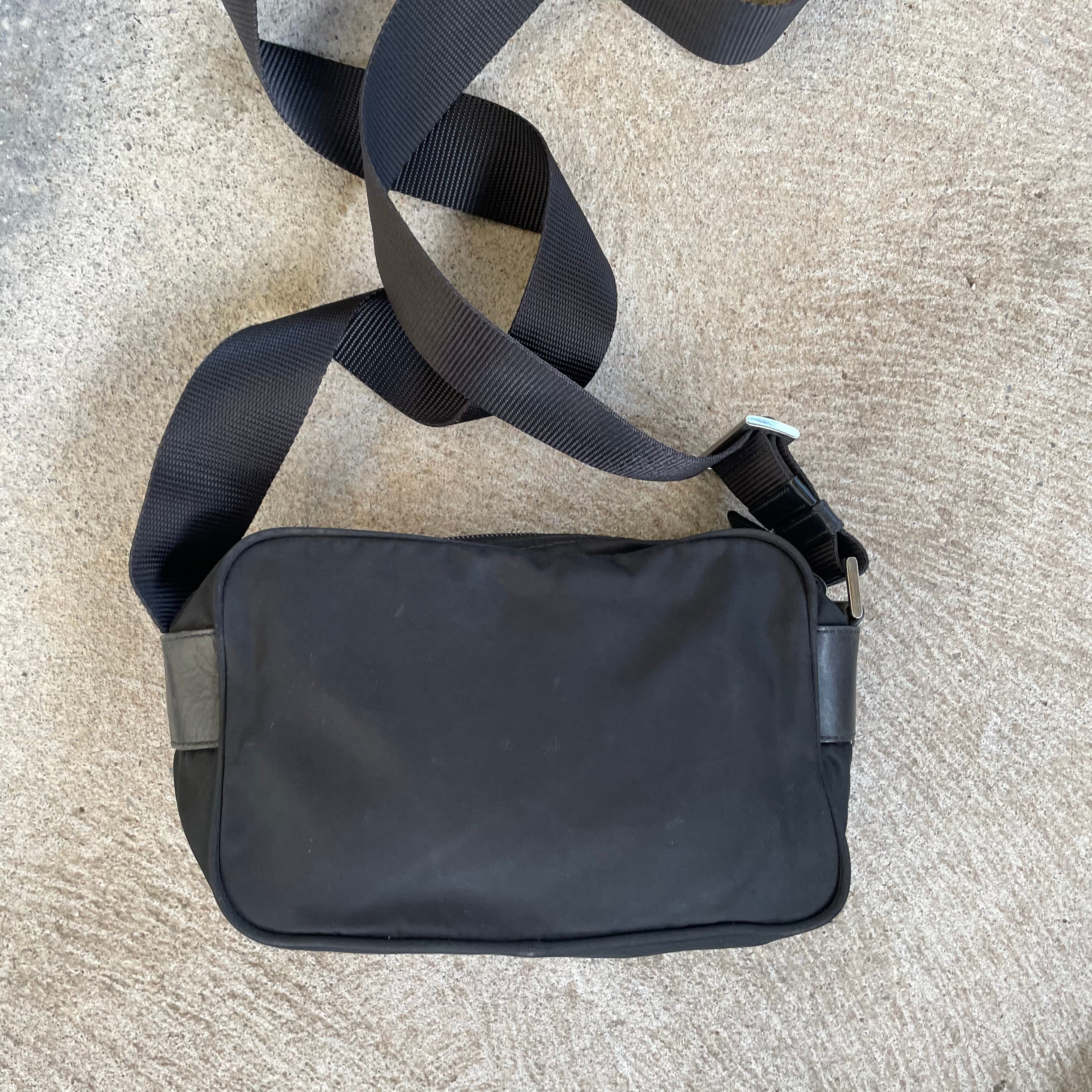 Prada Nylon Crossbody Bag Black