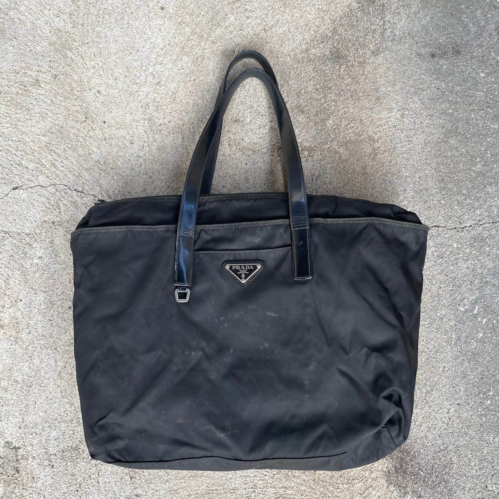 Prada Black Nylon Shoulder Bag