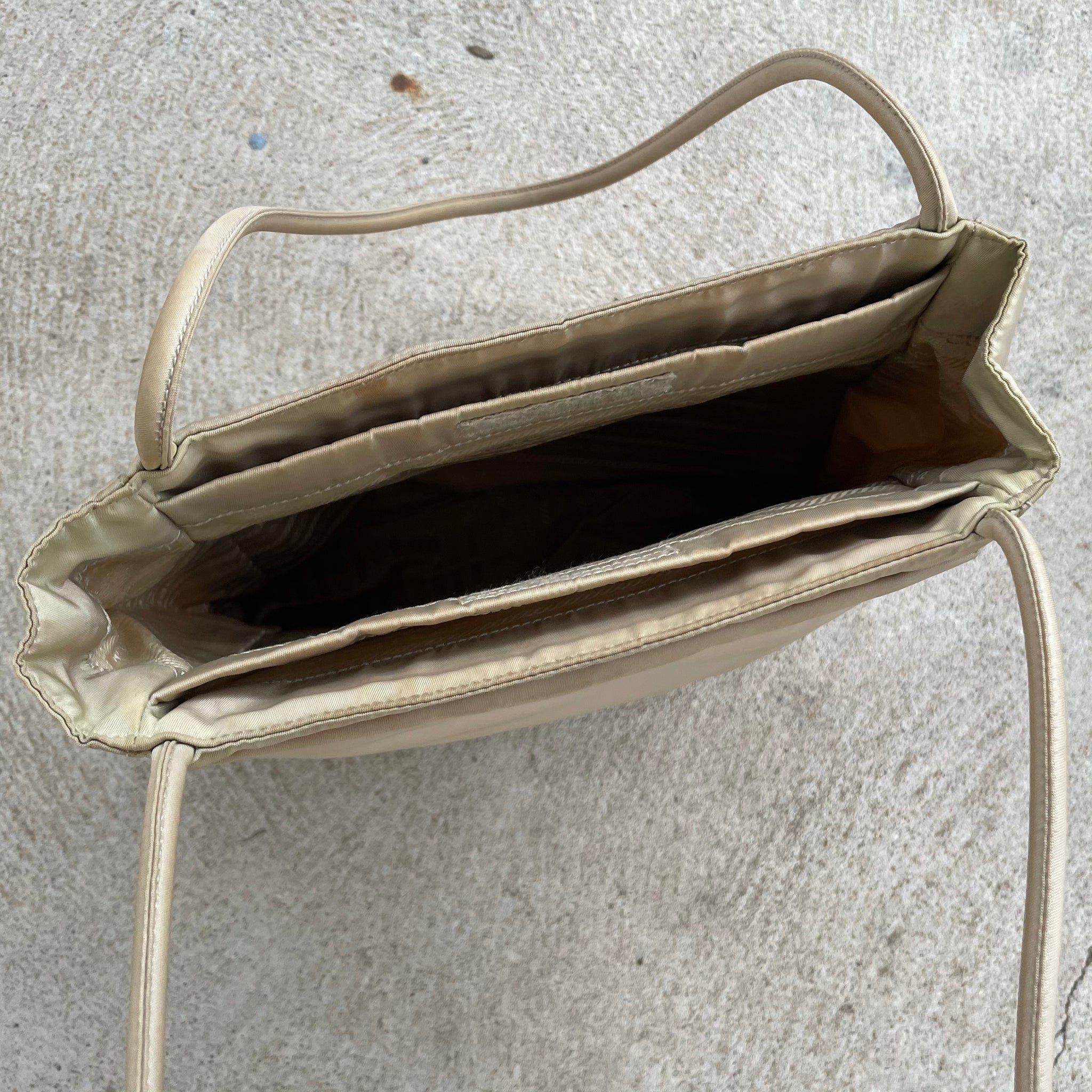 Prada Nylon Beige Shoulder Bag