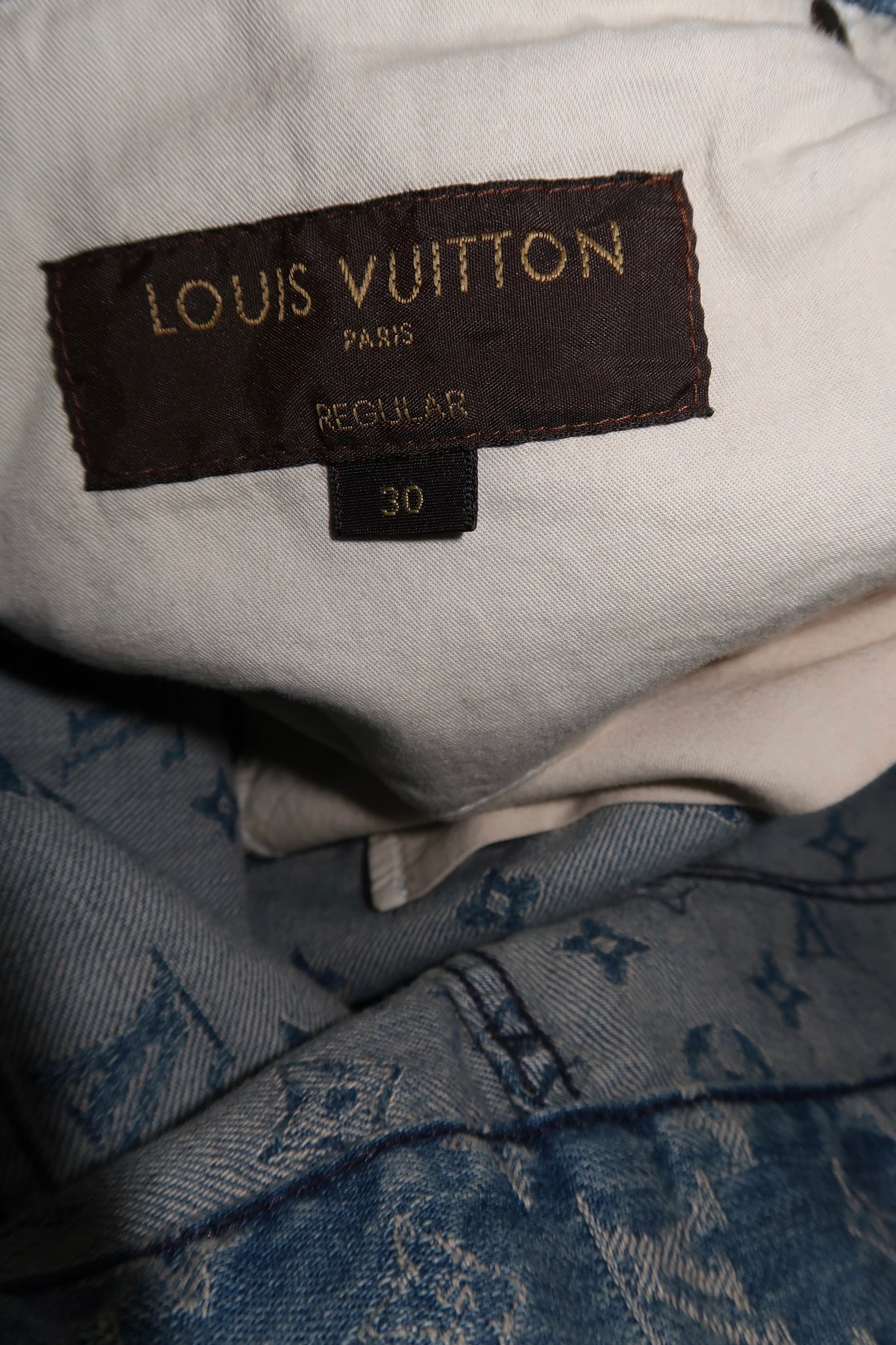 Supreme x Louis Vuitton Jacquard Denim 5-Pocket Jean Blue