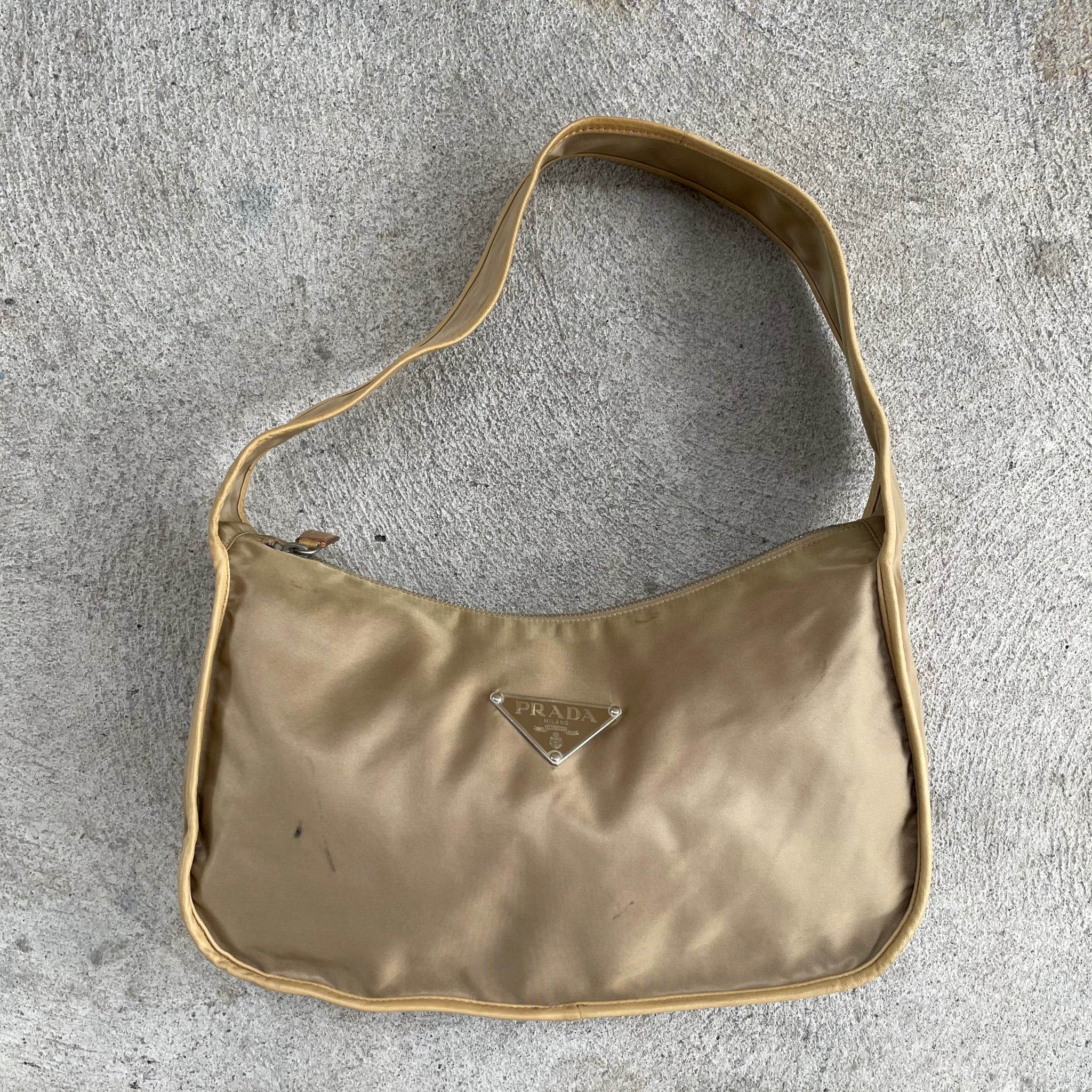 Prada Light Brown Hobo Bag