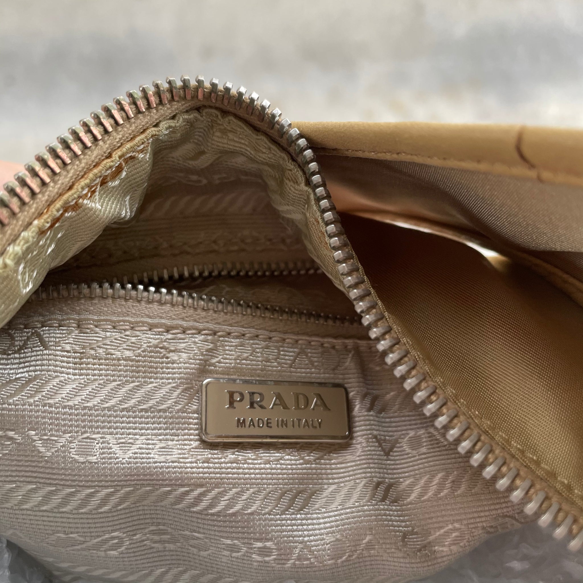 Prada Light Brown Hobo Bag