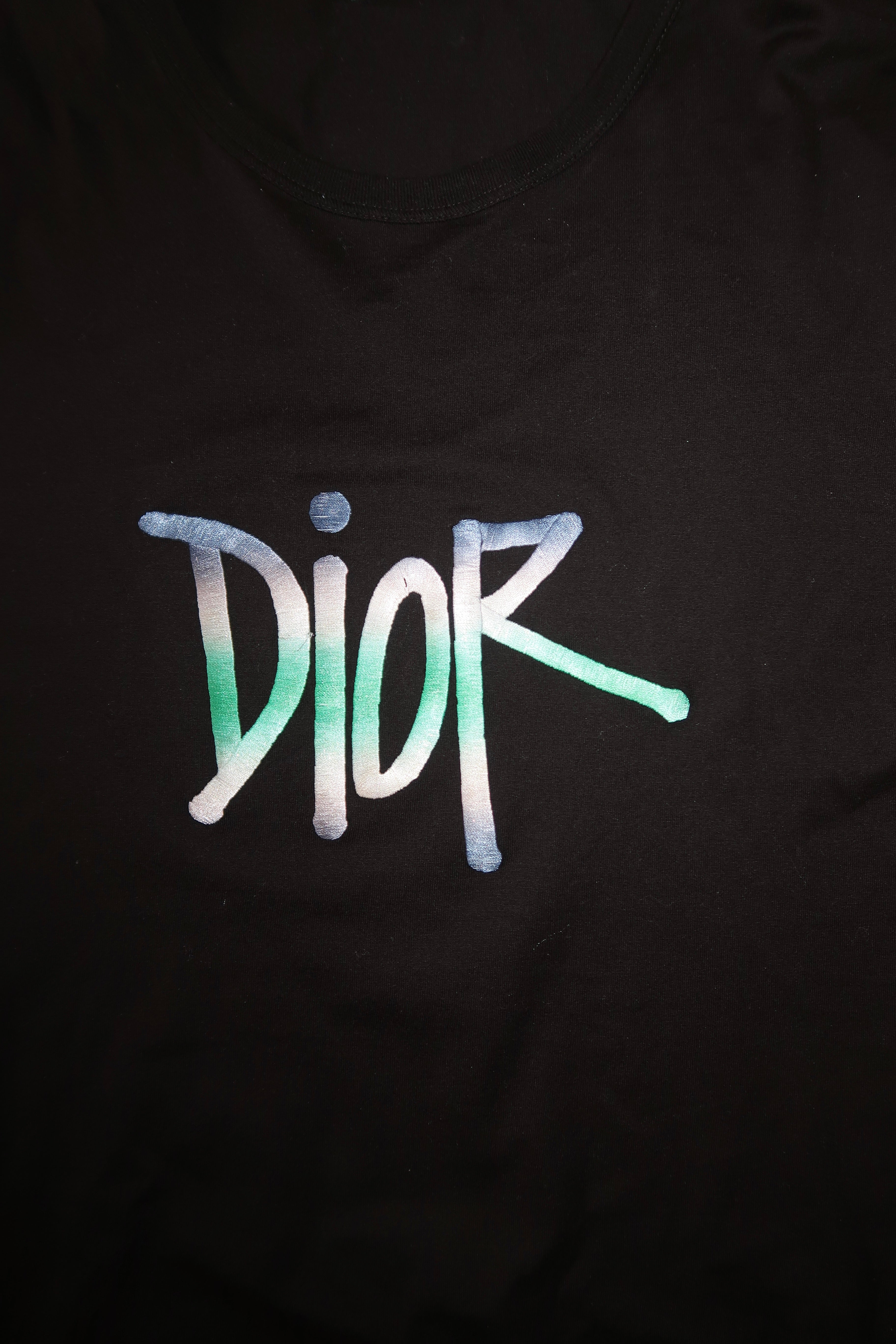 Dior x Shawn Stussy Logo T-Shirt Size Large