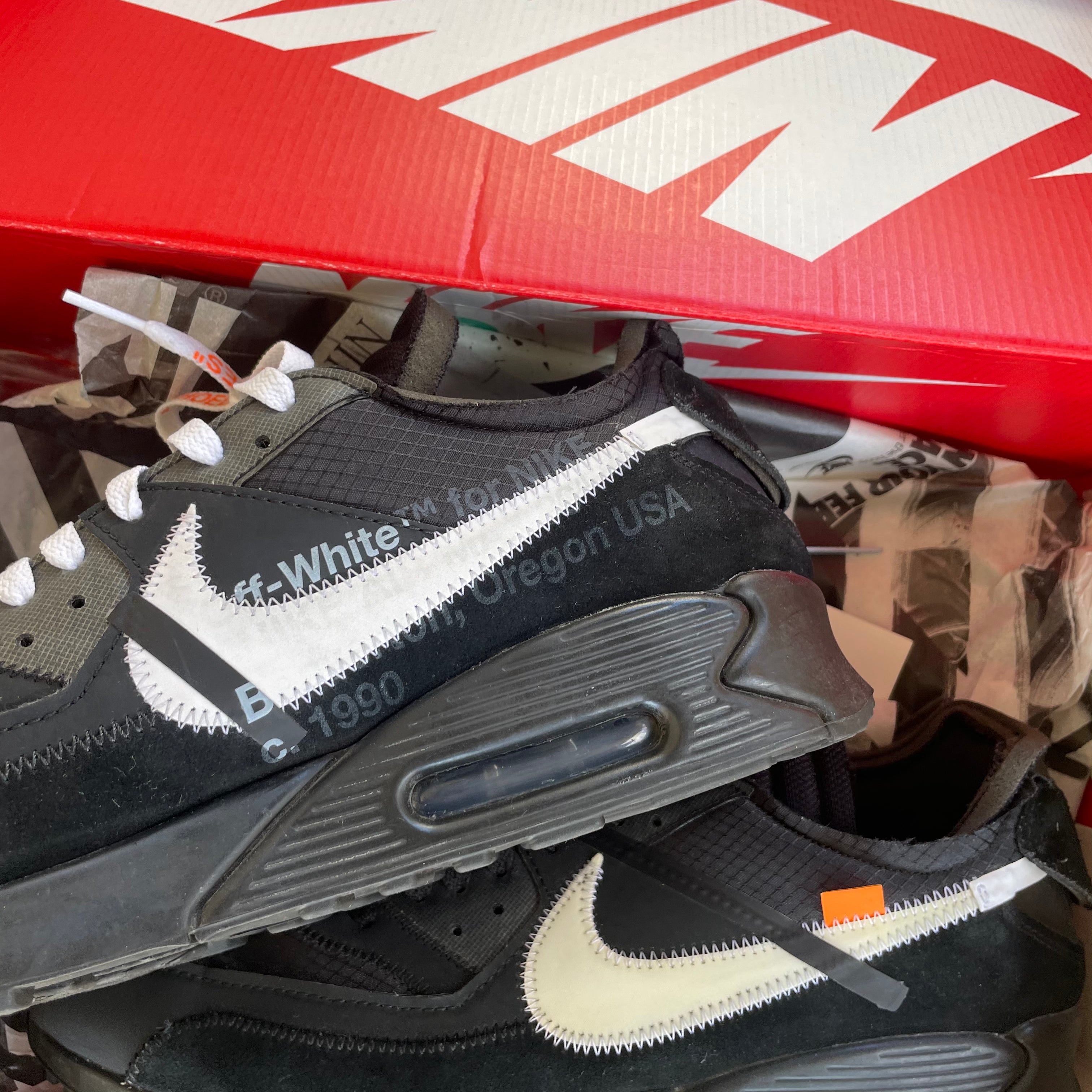 Air max 90 sales black off white