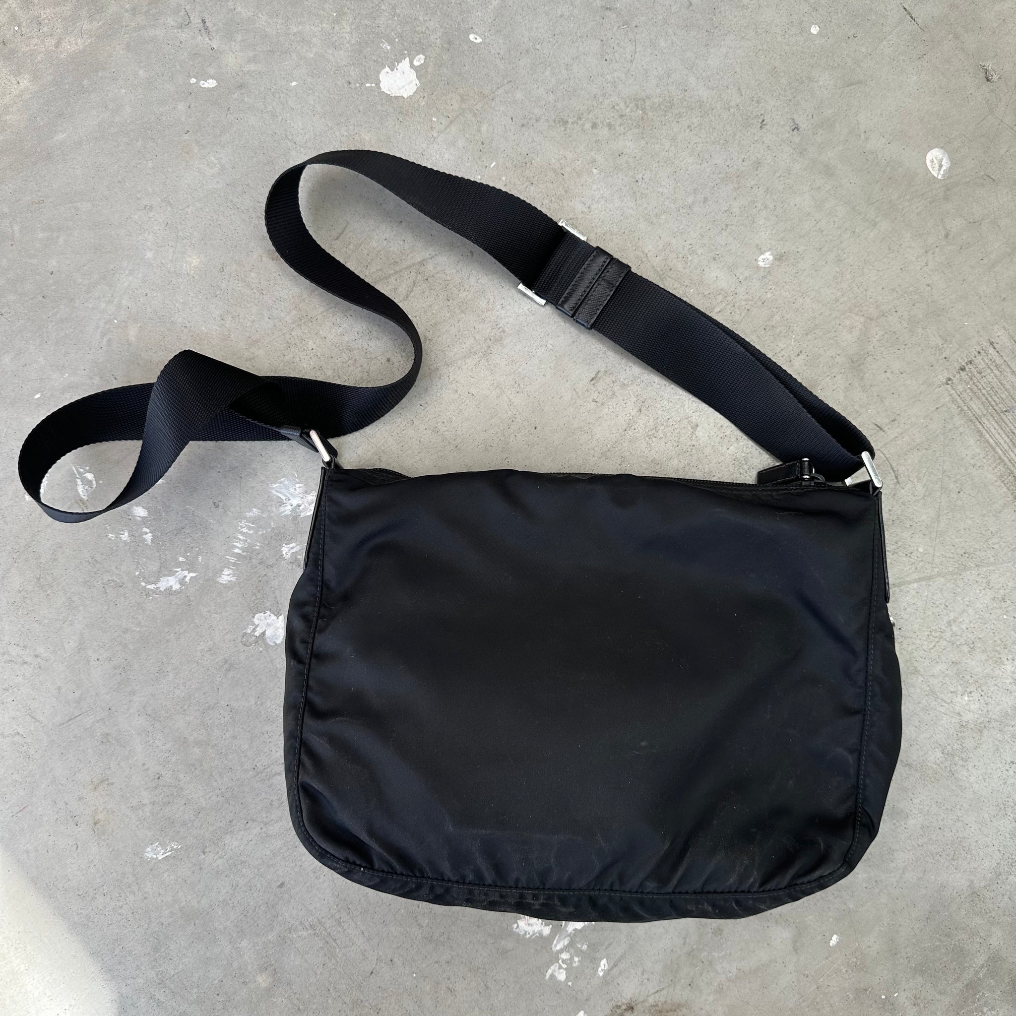 Prada Nylon Crossbody Bag Black