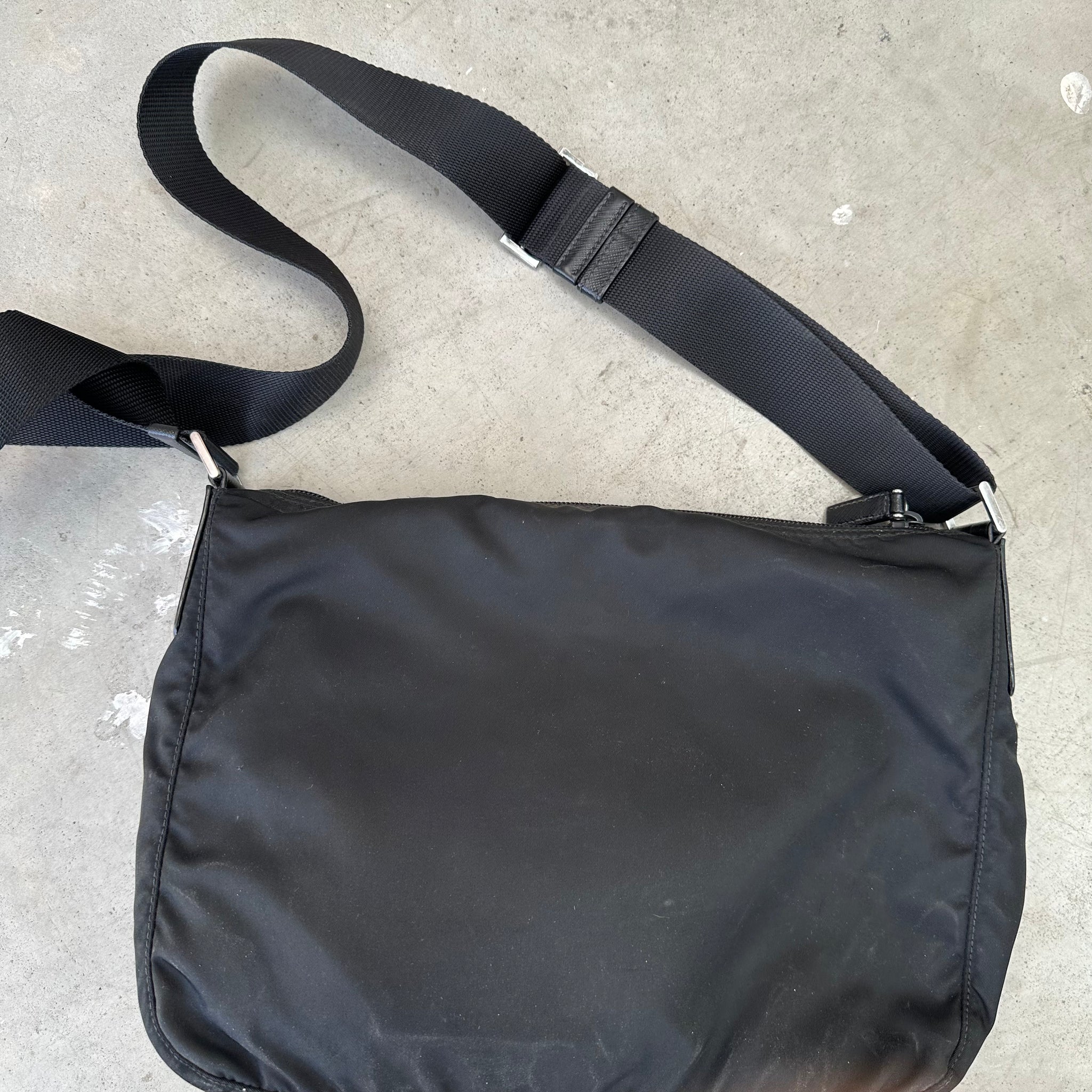 Prada Nylon Crossbody Bag Black