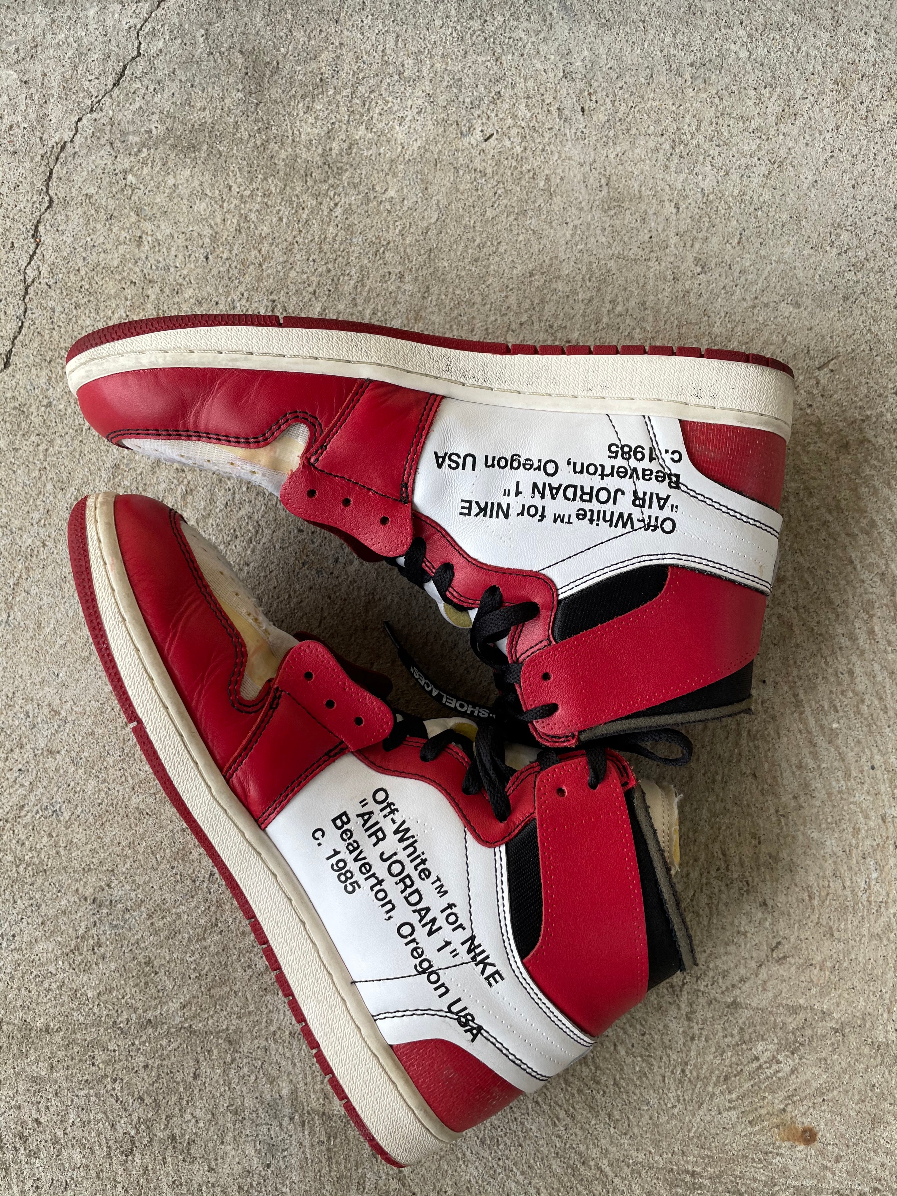 Air jordan 1 chicago hot sale off white legit check