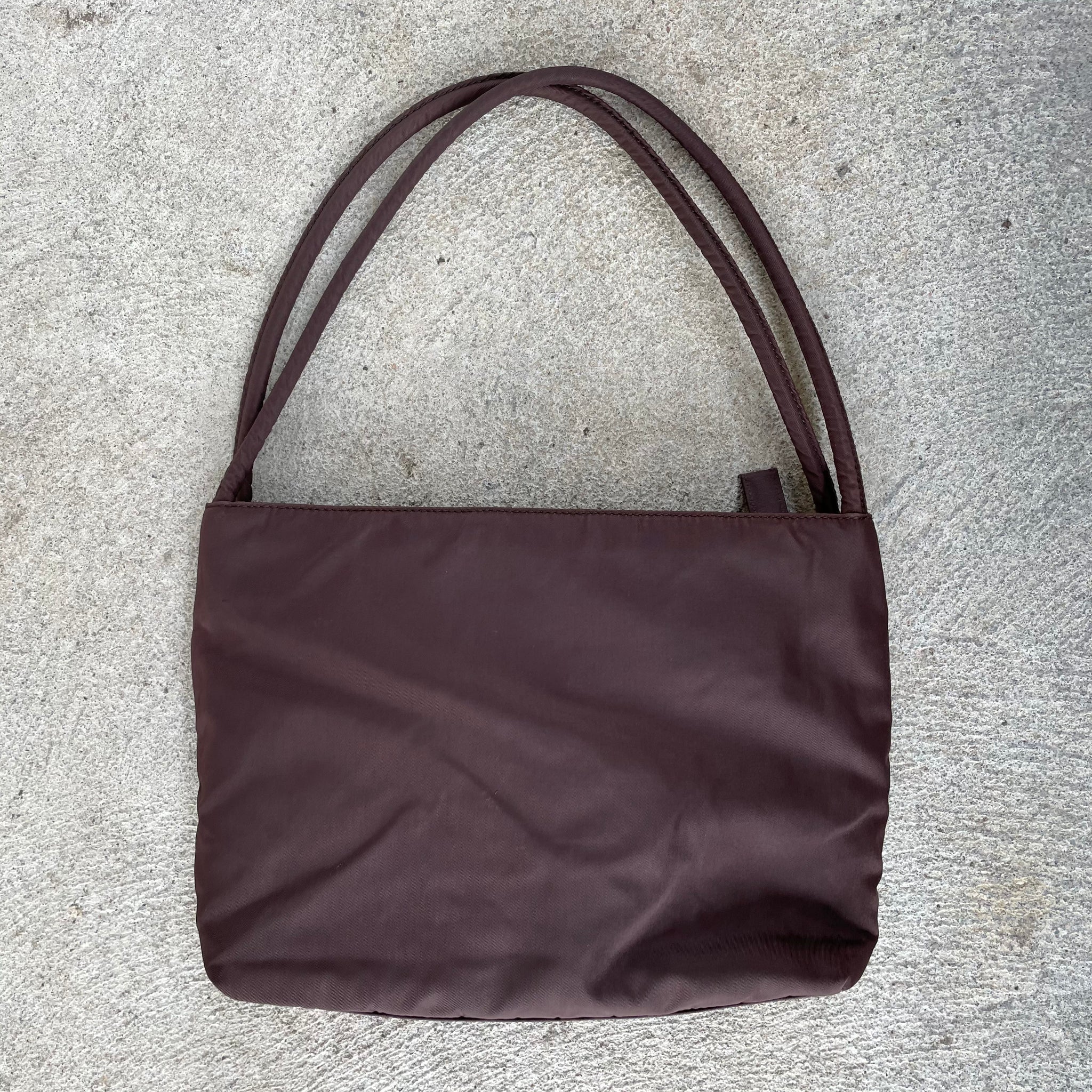 Prada Chocolate Brown Mini Double Strap Tote